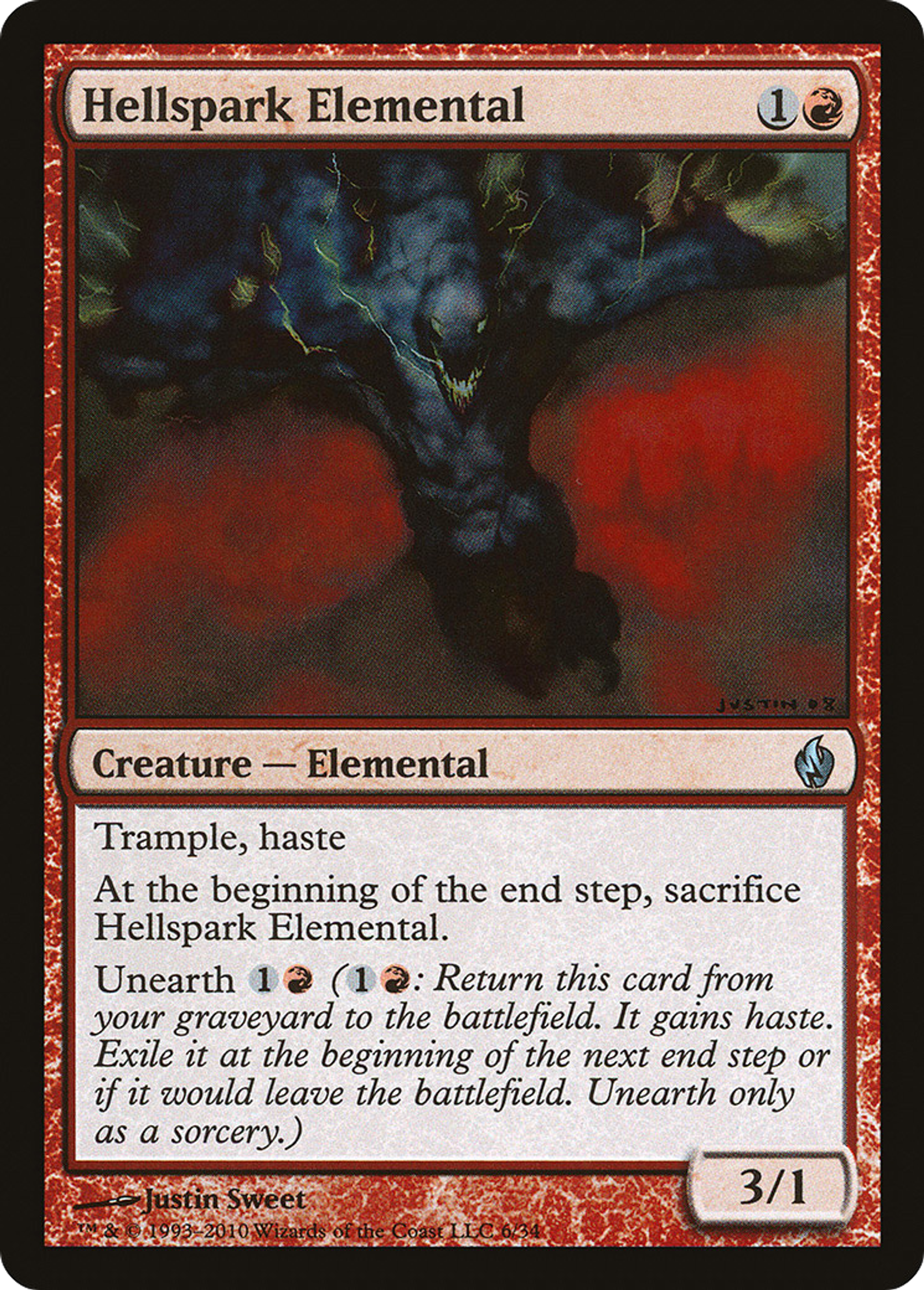 Élémental d'étincelles de l'enfer — Premium Deck Series: Fire and Lightning — Magic: The Gathering