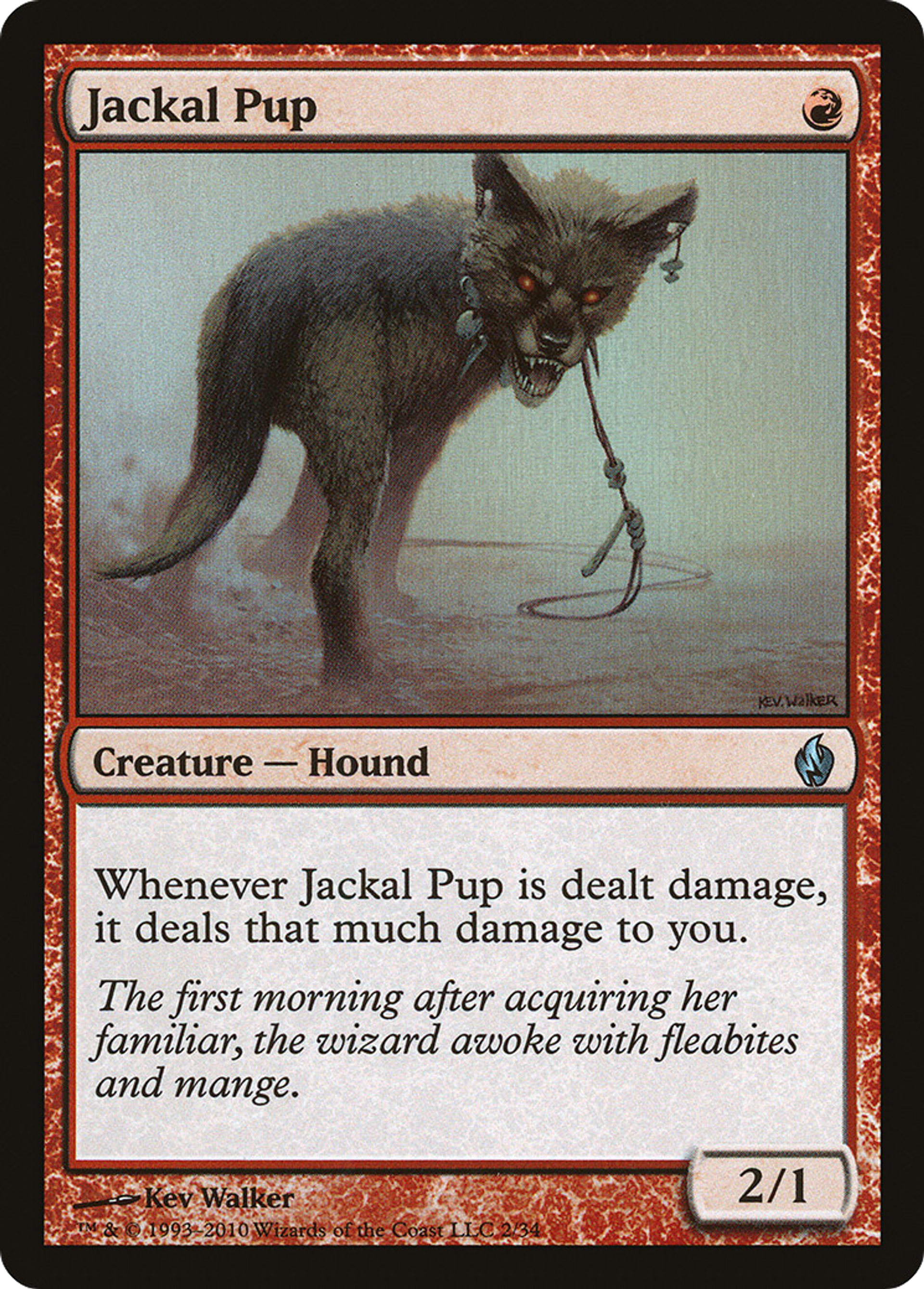 Bébé chacal — Premium Deck Series: Fire and Lightning — Magic: The Gathering
