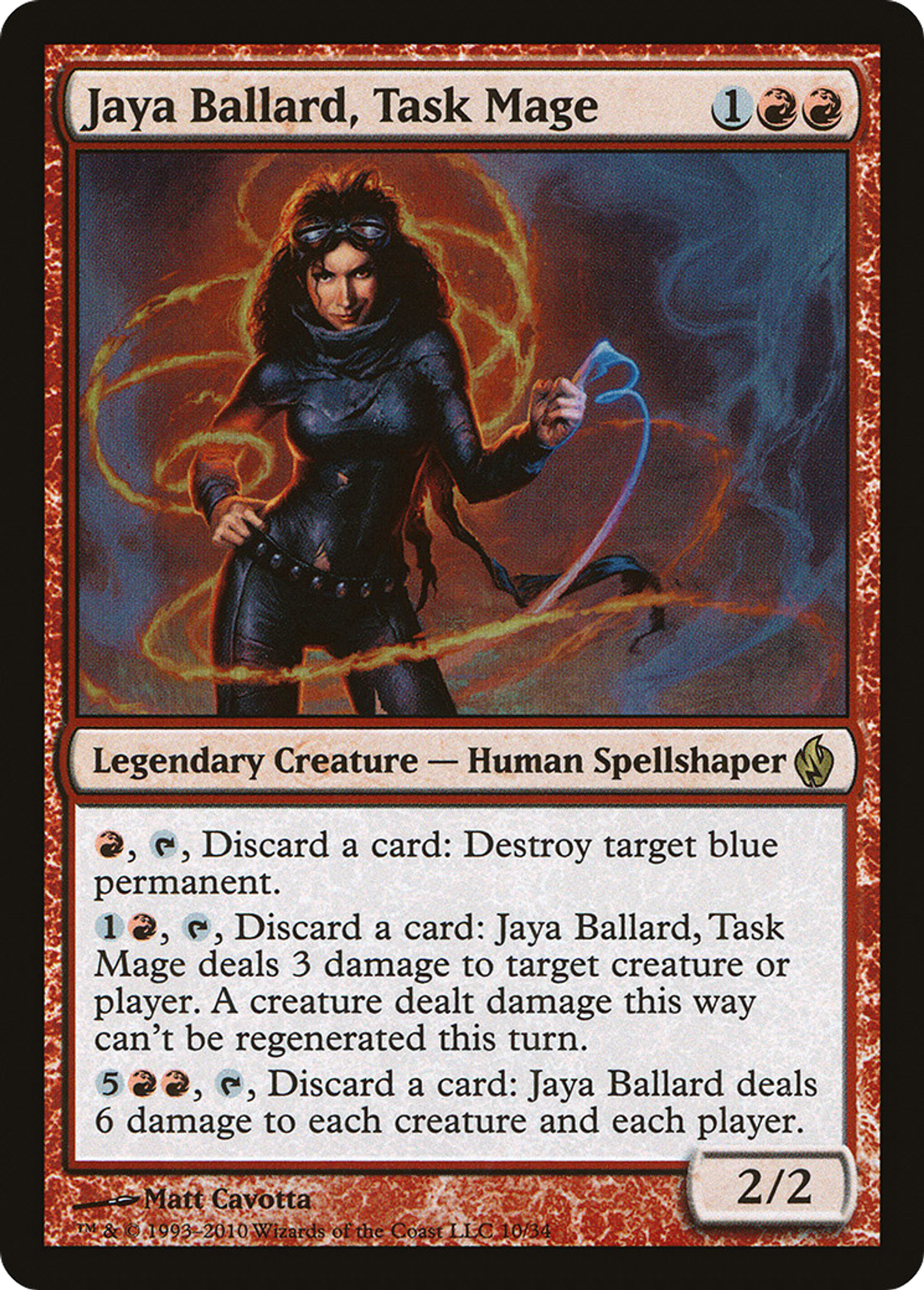 Jaya Ballard, mage de force — Premium Deck Series: Fire and Lightning — Magic: The Gathering