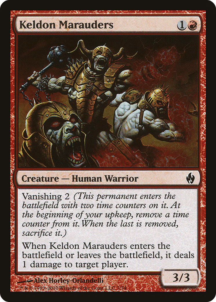 Keldon Marauders — Premium Deck Series: Fire and Lightning — Magic: The Gathering