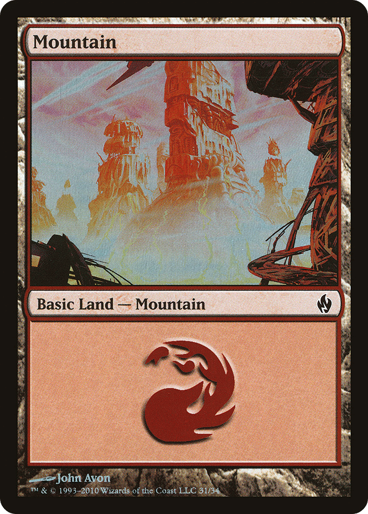 Mountain — Premium Deck Series: Fire and Lightning — Magic: The Gathering