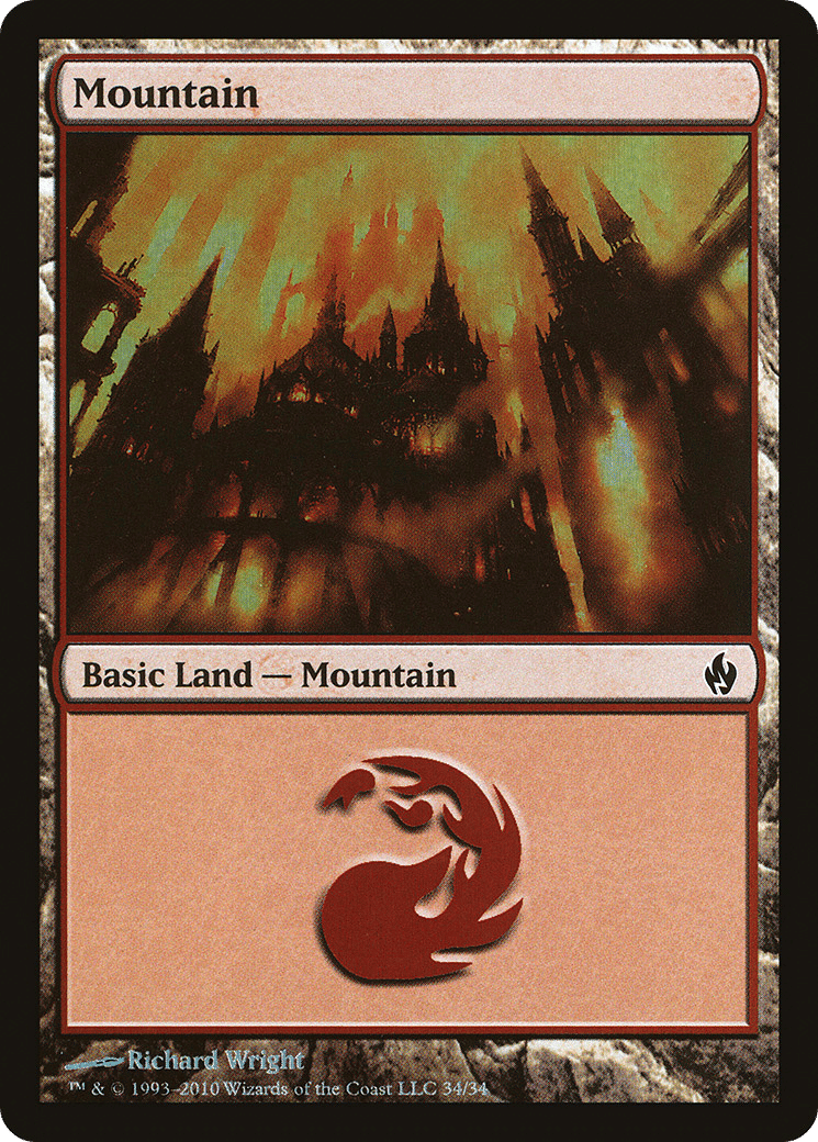 Montagne from Premium Deck Series: Fire and Lightning - Magic: The Gathering