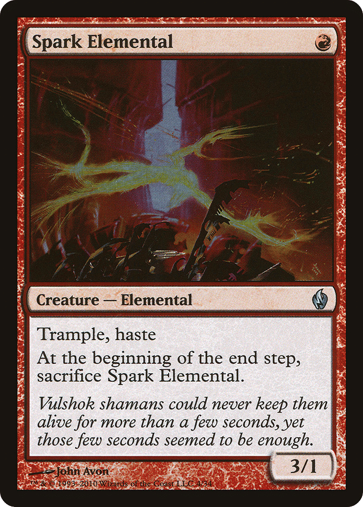Spark Elemental — Premium Deck Series: Fire and Lightning — Magic: The Gathering