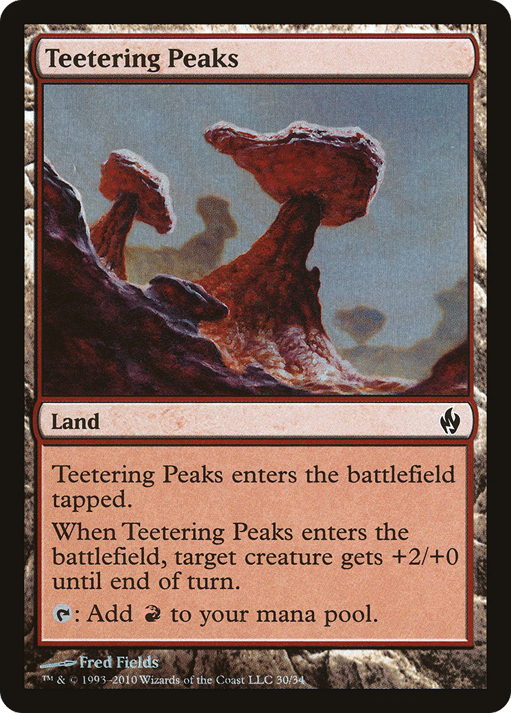 Teetering Peaks — Premium Deck Series: Fire and Lightning — Magic: The Gathering