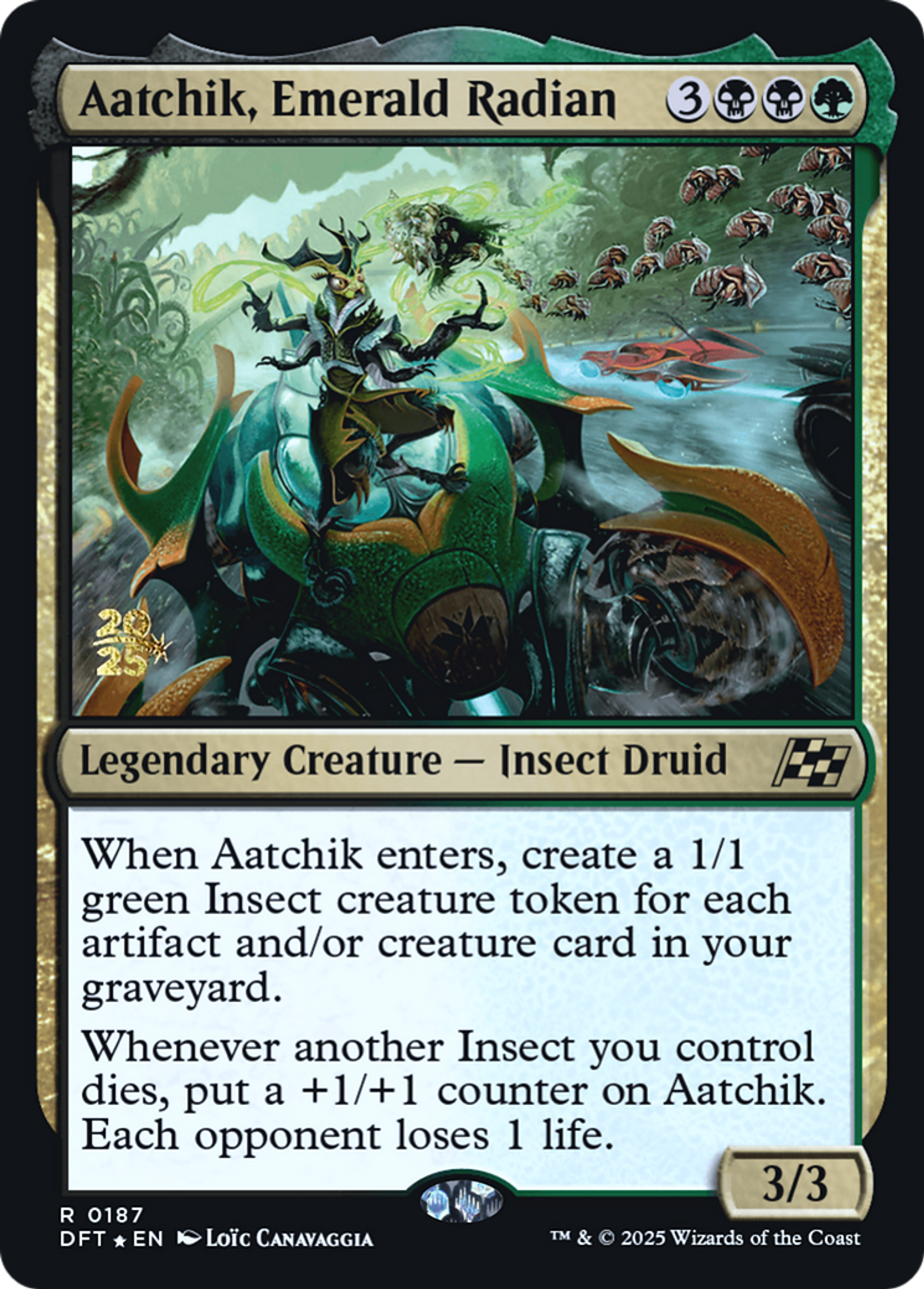 Aatchik, Emerald Radian — Aetherdrift Promos — Magic: The Gathering