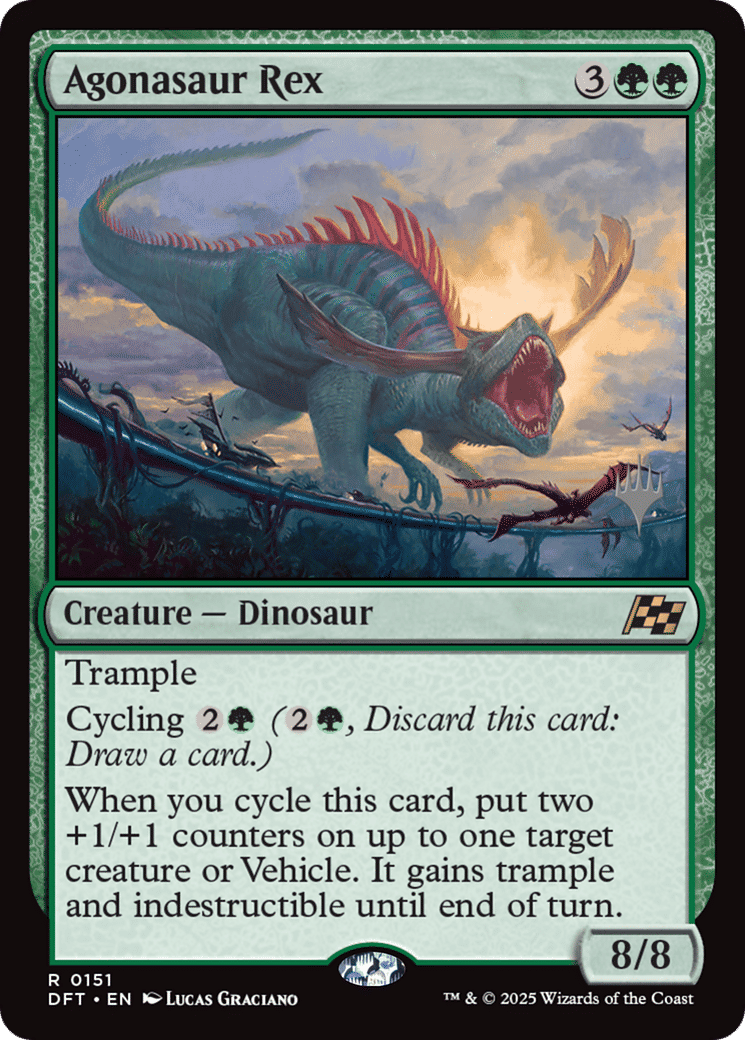 Agonasaur Rex — Aetherdrift Promos — Magic: The Gathering