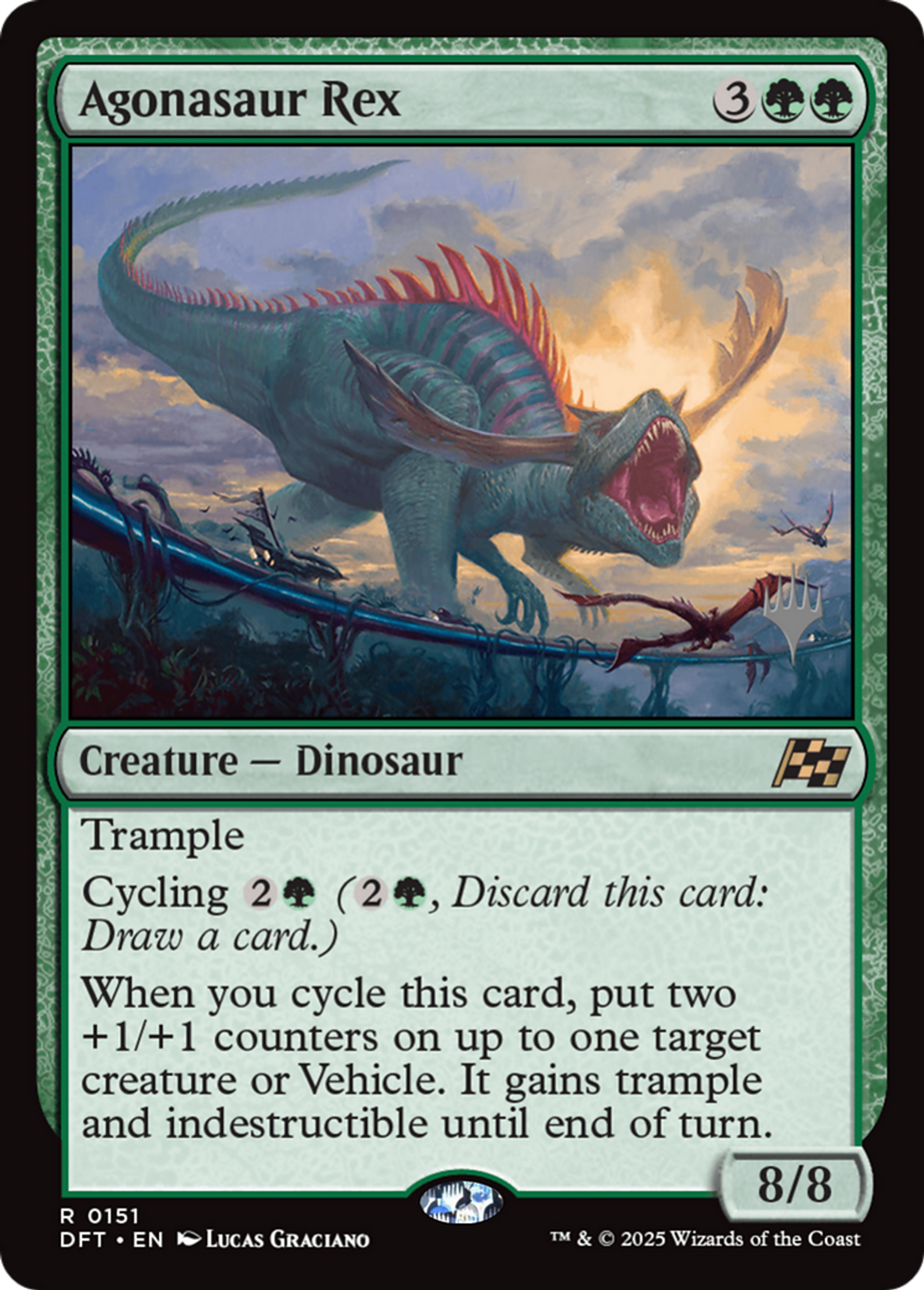 Agonasaur Rex — Aetherdrift Promos — Magic: The Gathering