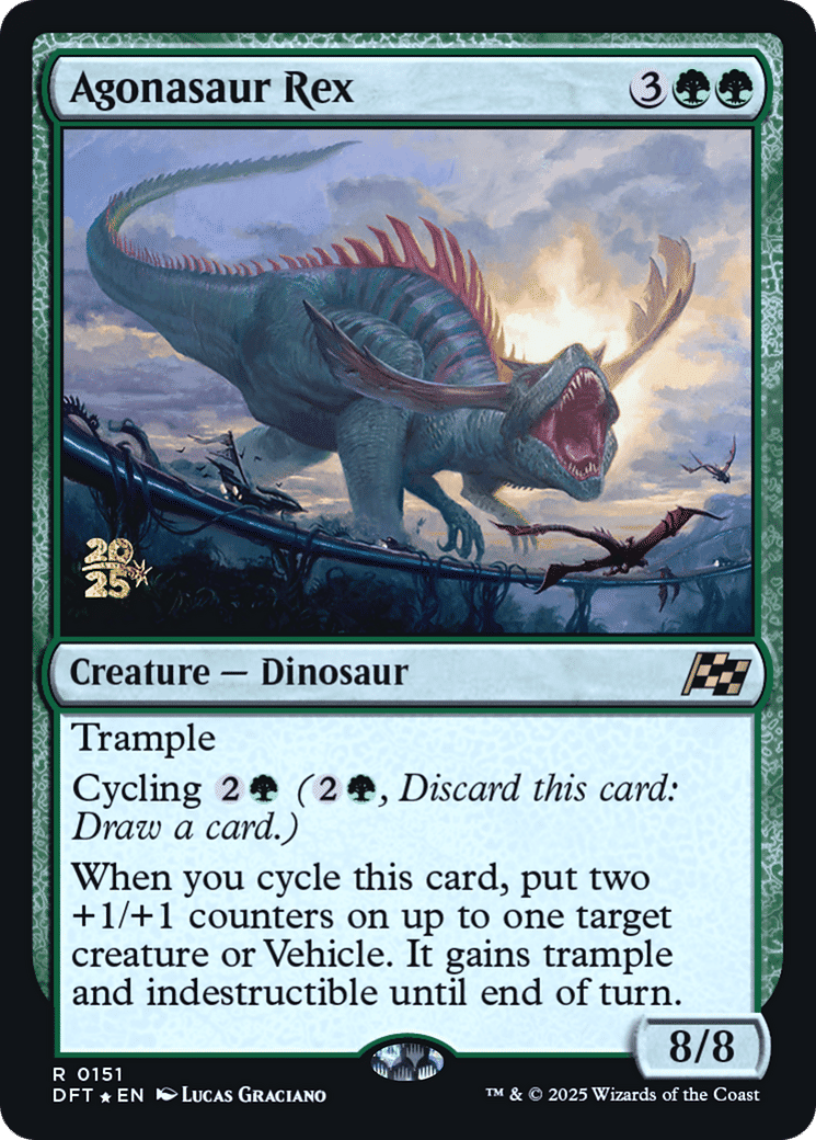 Agonasaur Rex — Aetherdrift Promos — Magic: The Gathering