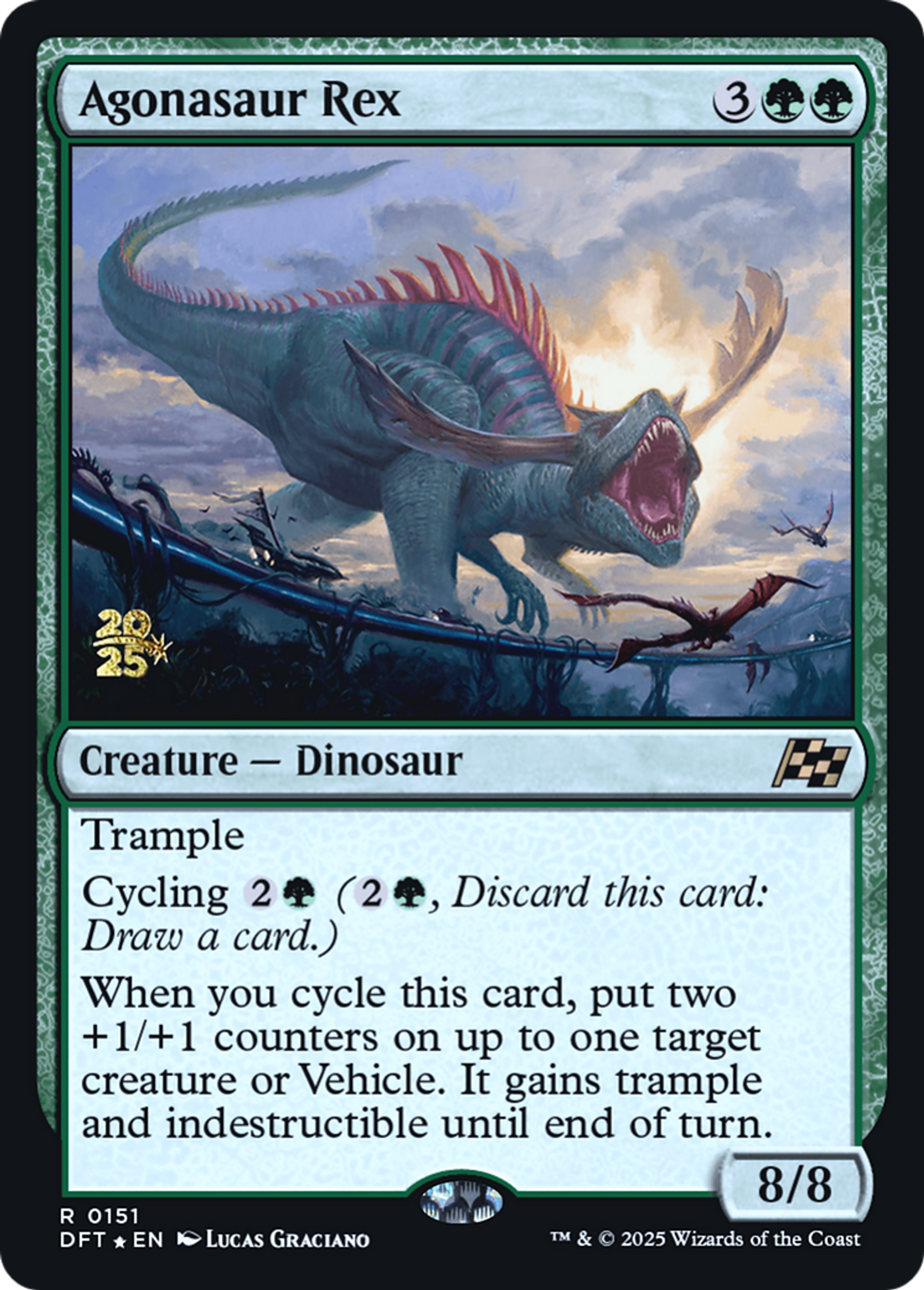 Agonasaur Rex — Aetherdrift Promos — Magic: The Gathering