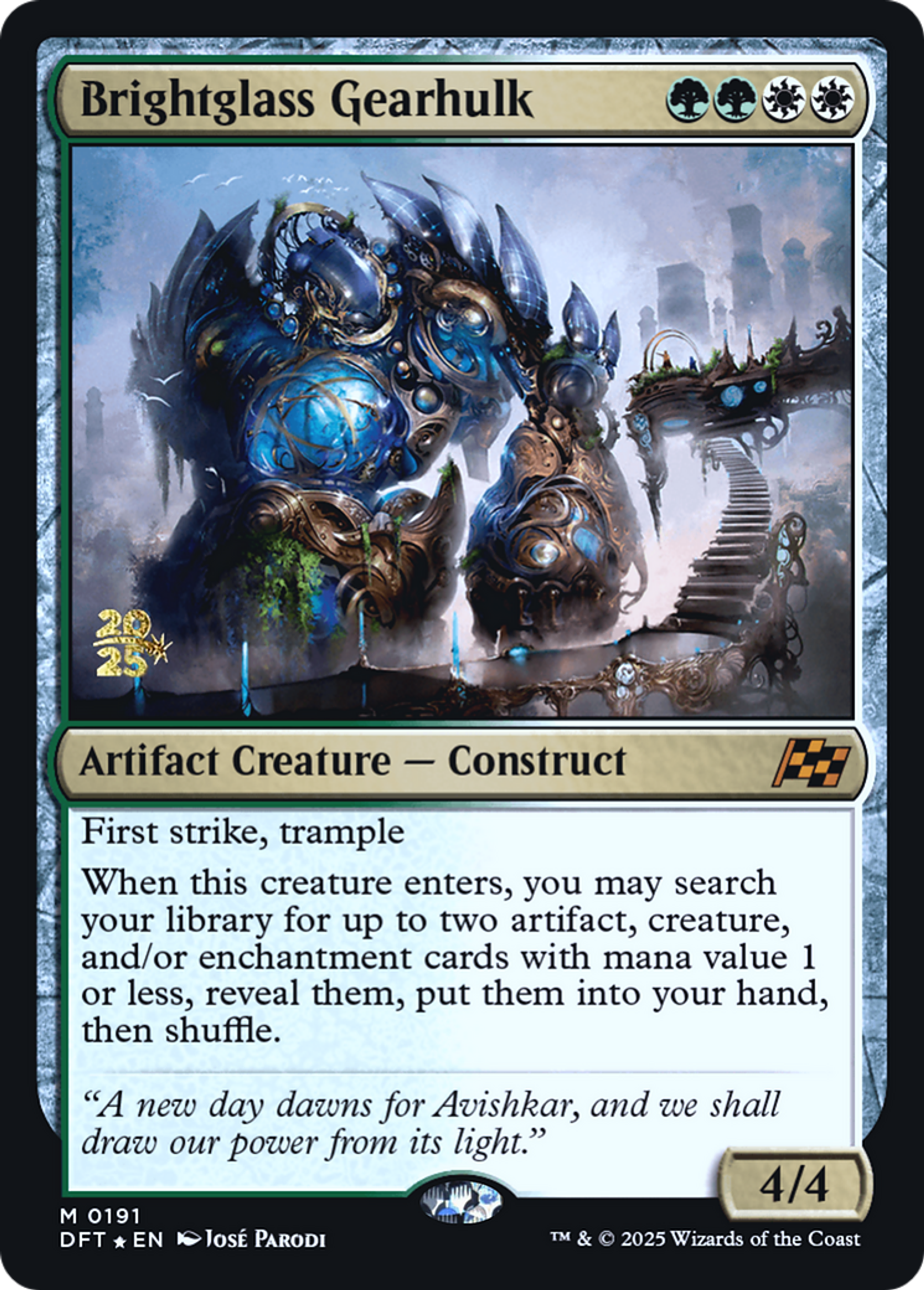 Brightglass Gearhulk — Aetherdrift Promos — Magic: The Gathering
