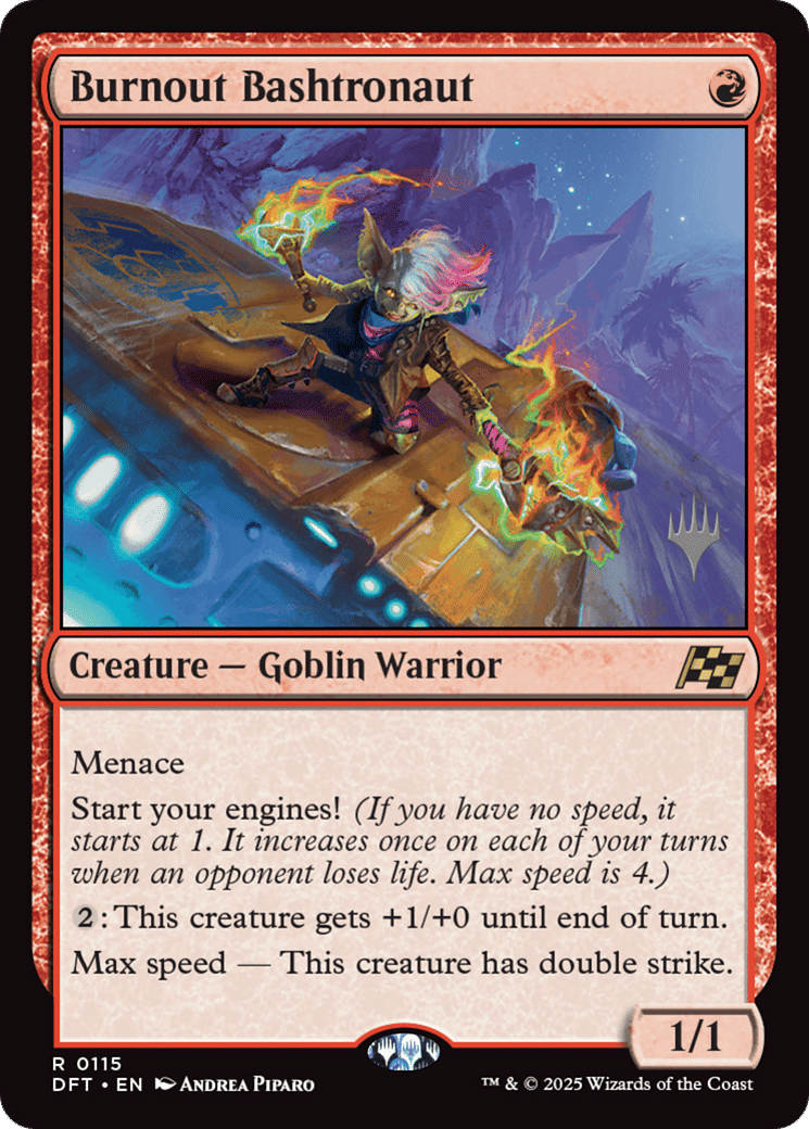 Burnout Bashtronaut — Aetherdrift Promos — Magic: The Gathering
