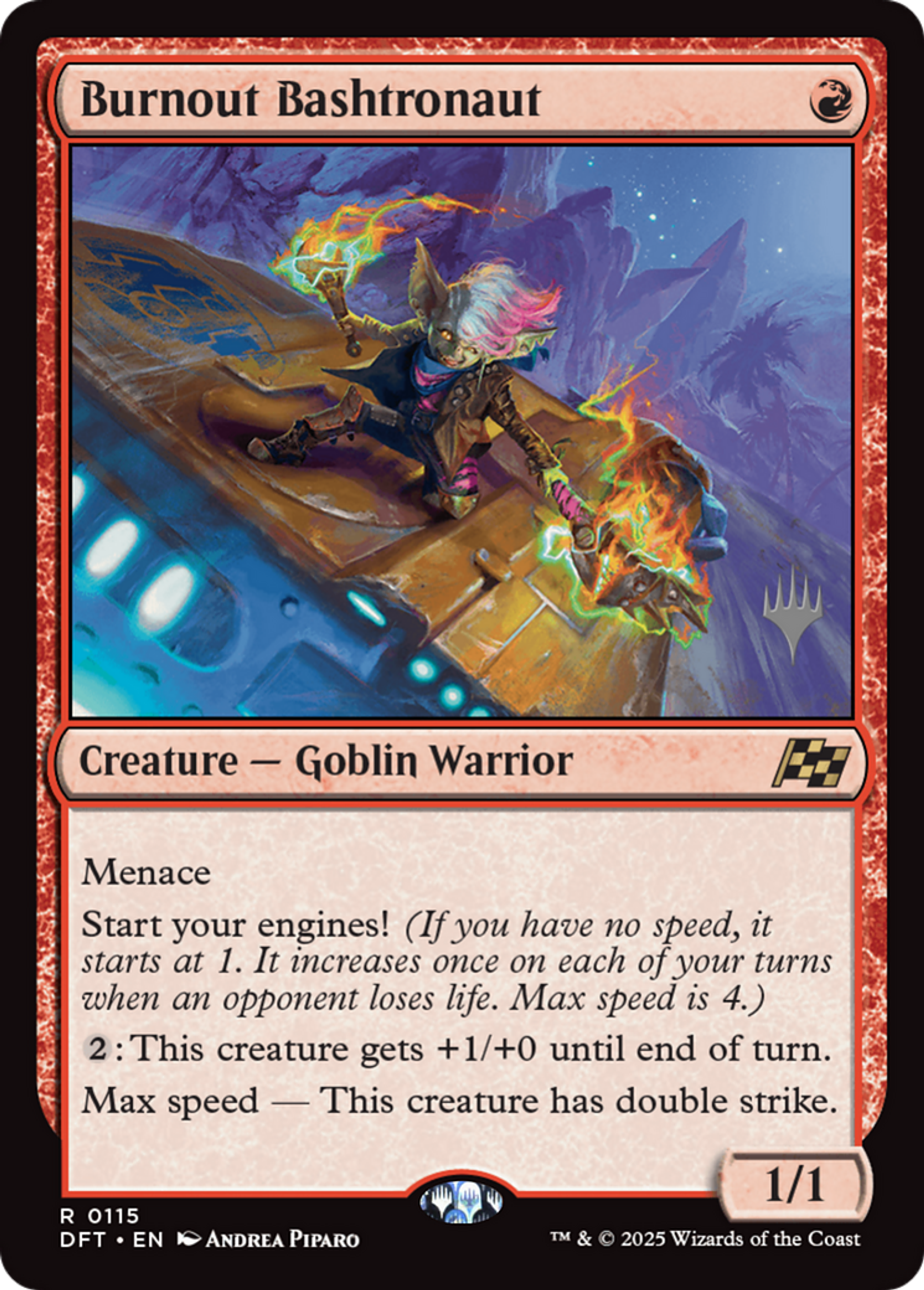 Burnout Bashtronaut — Aetherdrift Promos — Magic: The Gathering