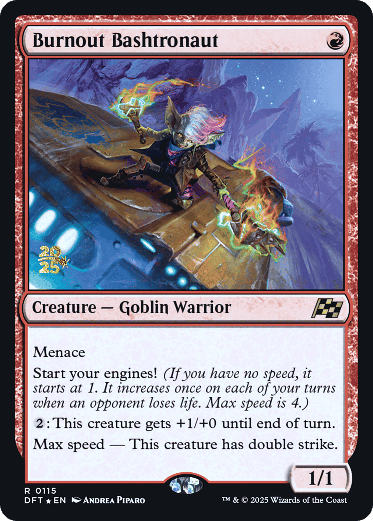 Burnout Bashtronaut — Aetherdrift Promos — Magic: The Gathering