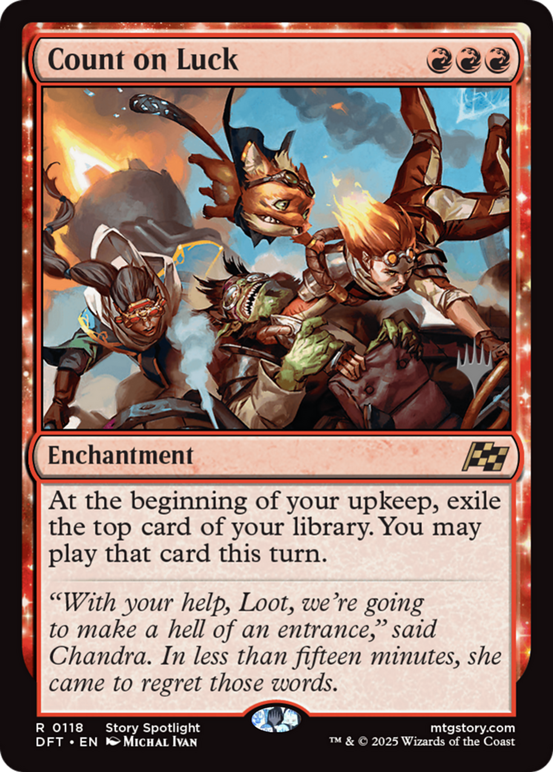 Count on Luck — Aetherdrift Promos — Magic: The Gathering
