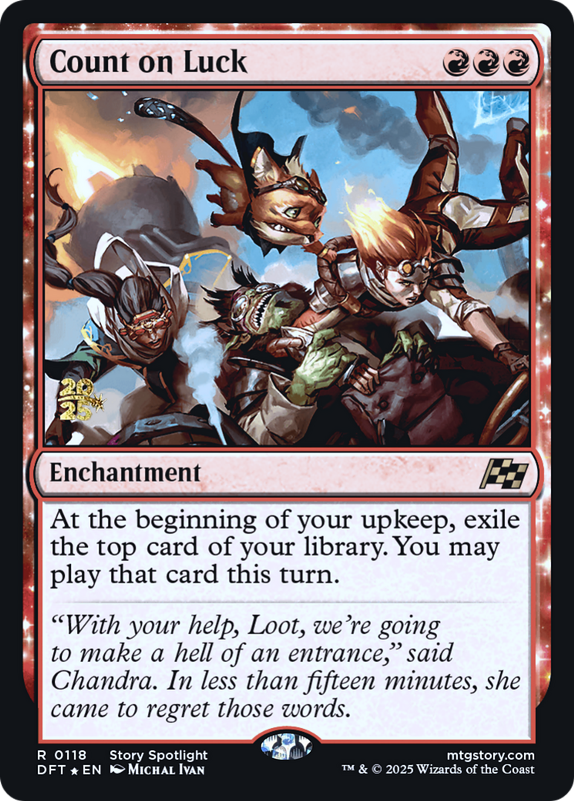 Count on Luck — Aetherdrift Promos — Magic: The Gathering