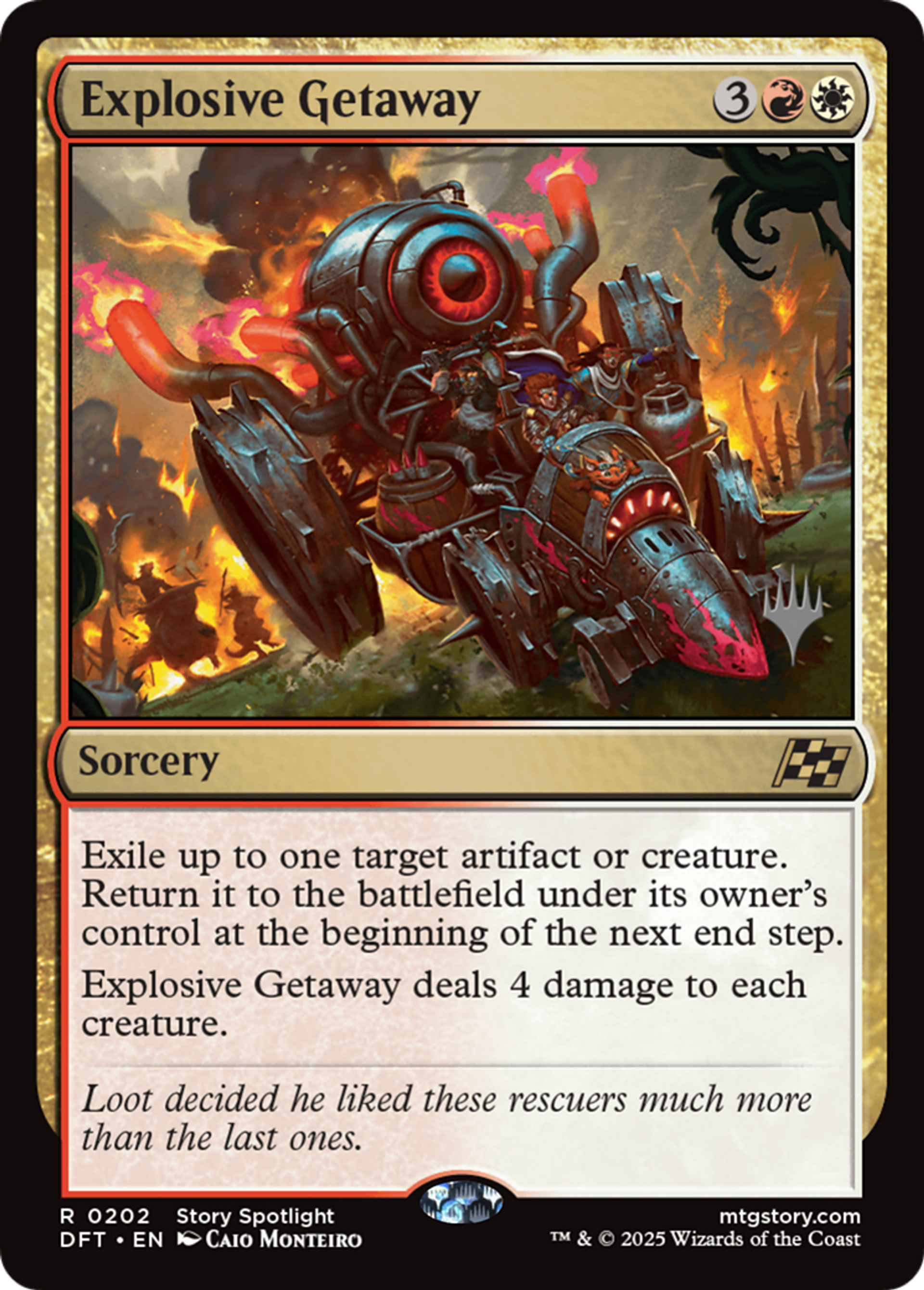 Explosive Getaway — Aetherdrift Promos — Magic: The Gathering