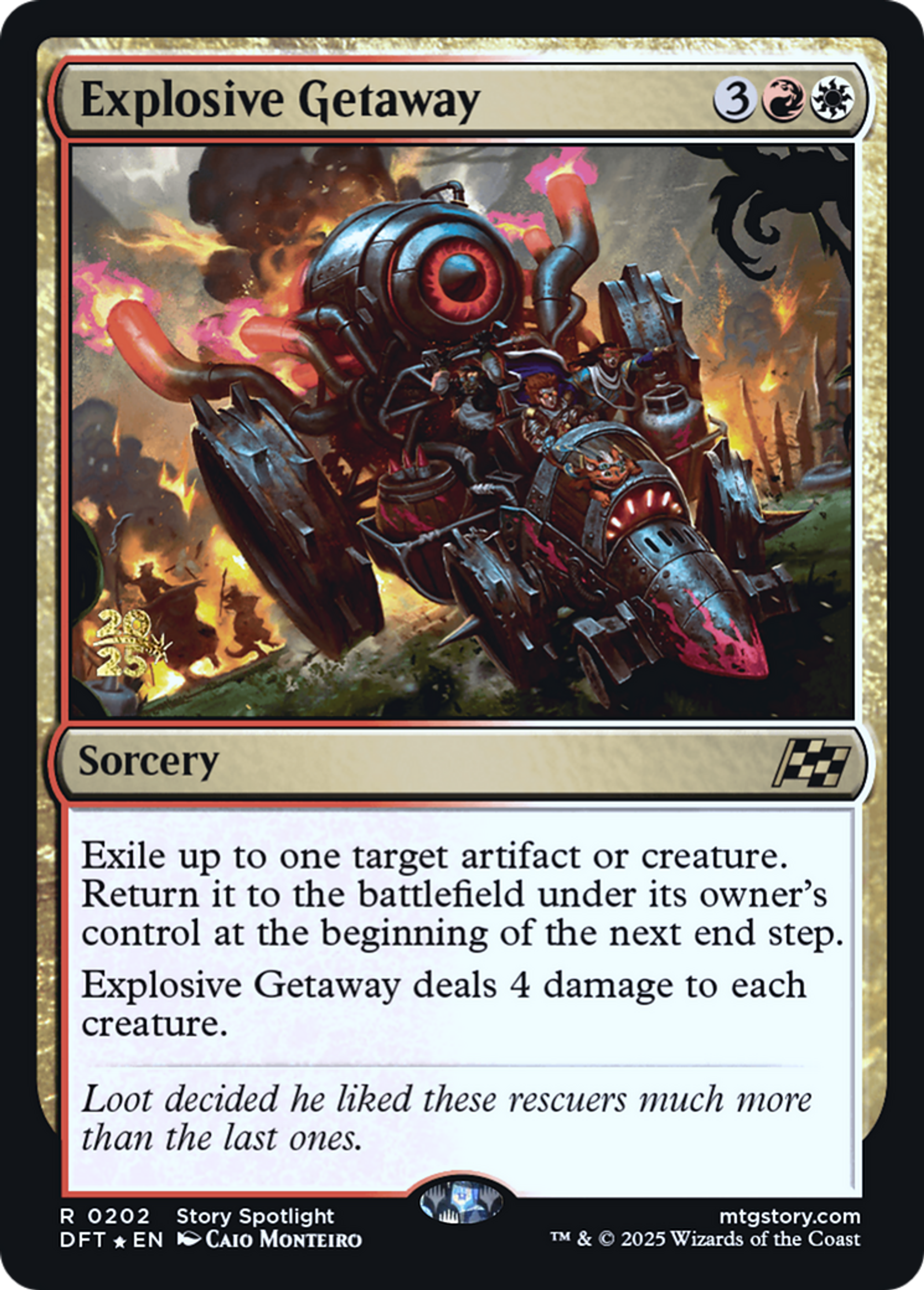 Explosive Getaway — Aetherdrift Promos — Magic: The Gathering