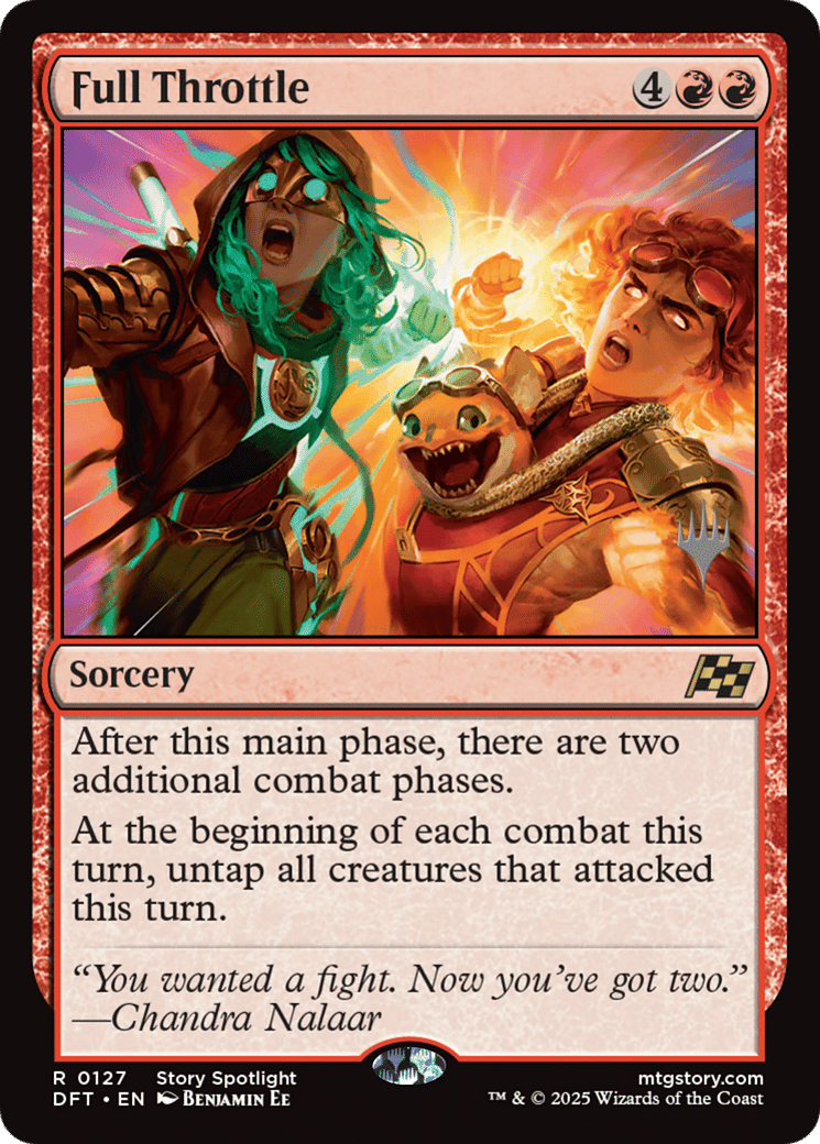 Full Throttle — Aetherdrift Promos — Magic: The Gathering