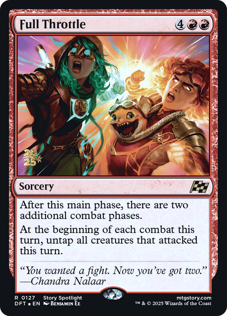 Full Throttle — Aetherdrift Promos — Magic: The Gathering