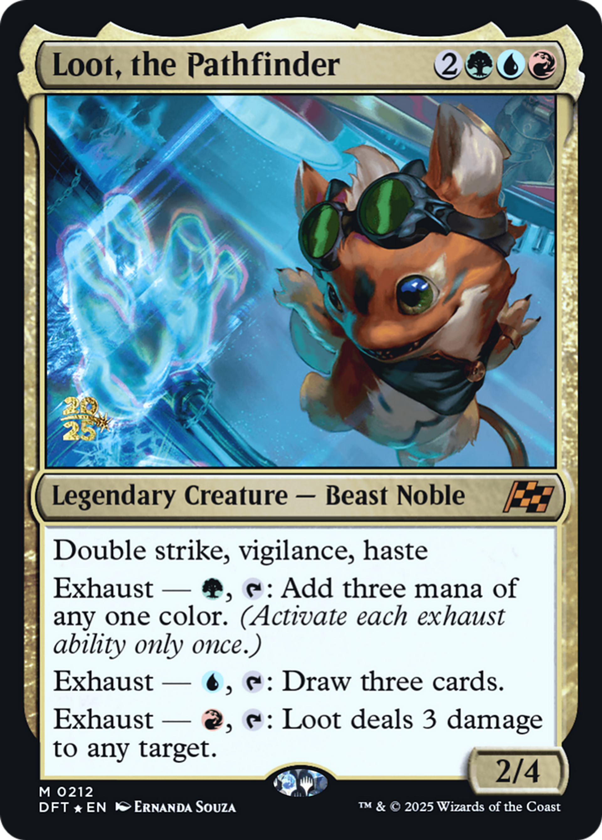 Loot, the Pathfinder — Aetherdrift Promos — Magic: The Gathering