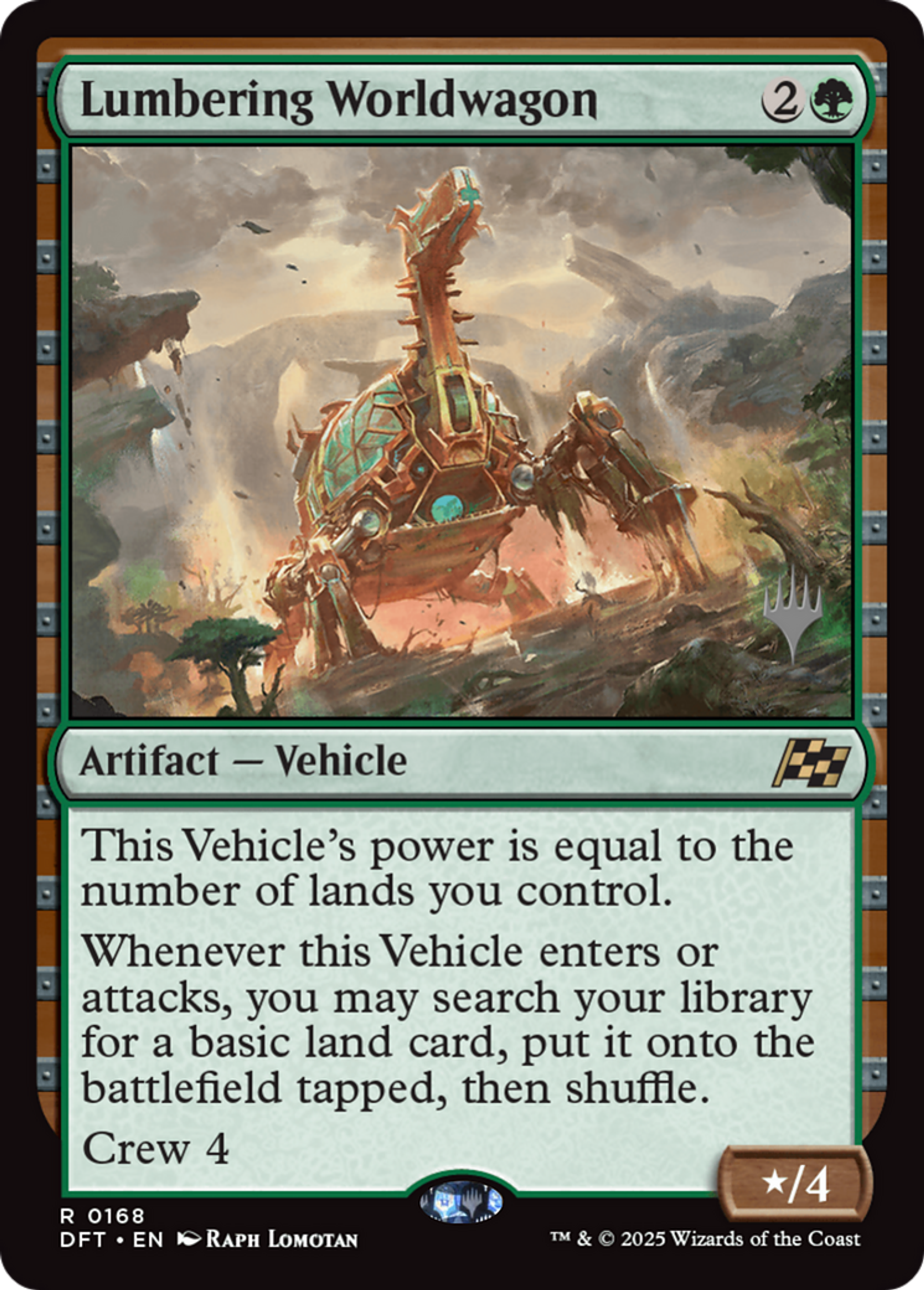 Lumbering Worldwagon — Aetherdrift Promos — Magic: The Gathering