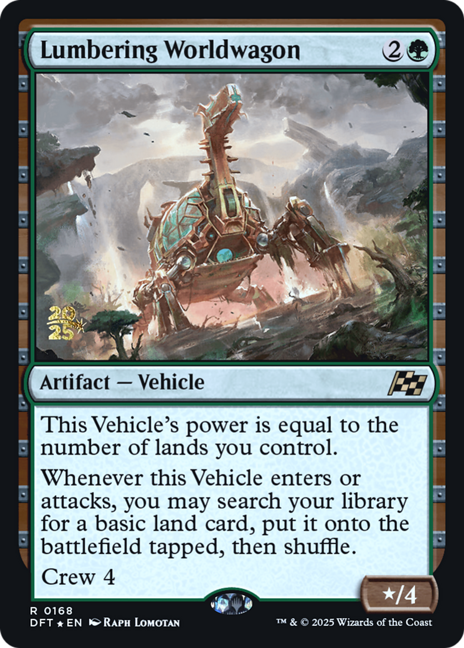 Lumbering Worldwagon — Aetherdrift Promos — Magic: The Gathering