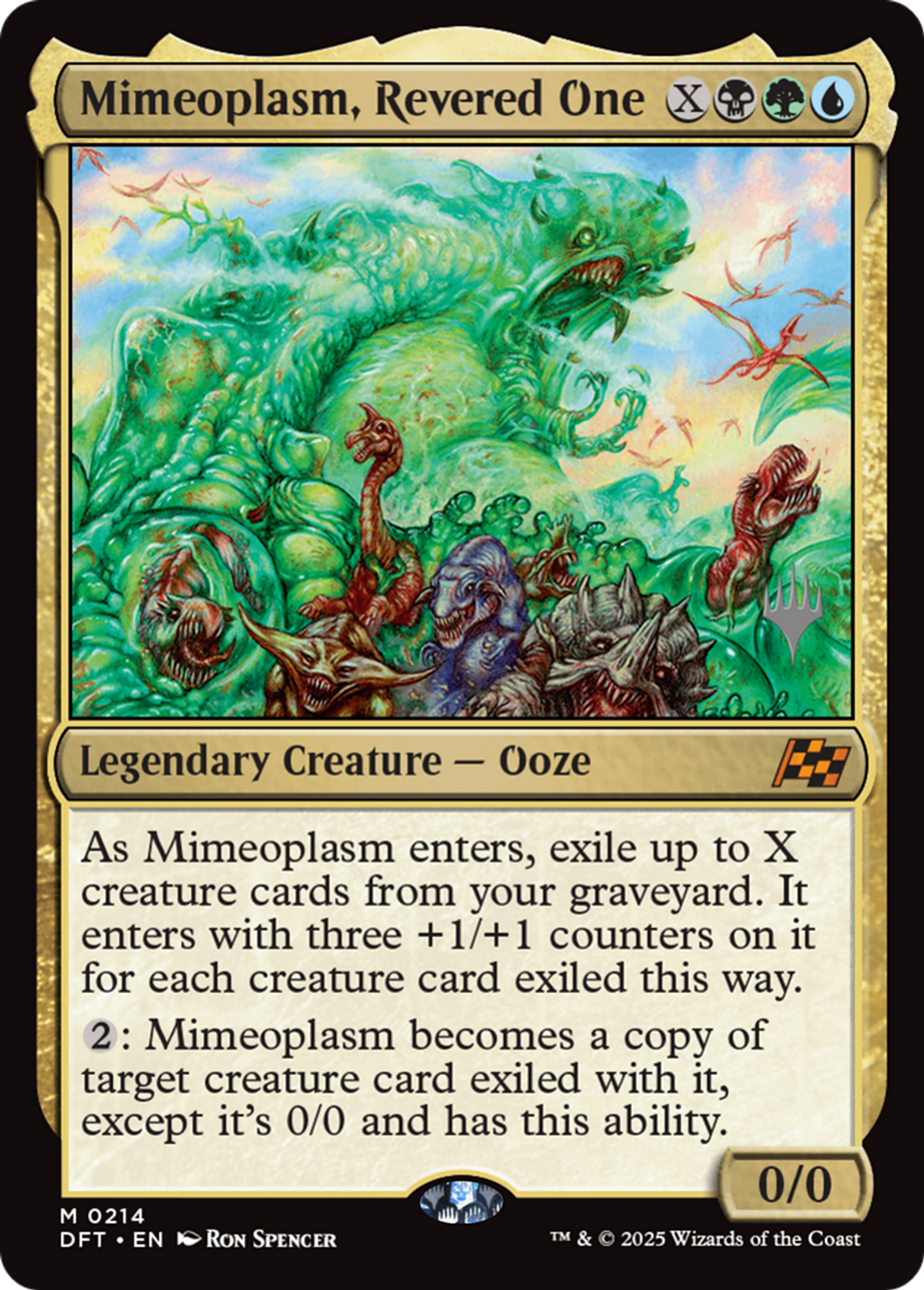 Mimeoplasm, Revered One — Aetherdrift Promos — Magic: The Gathering