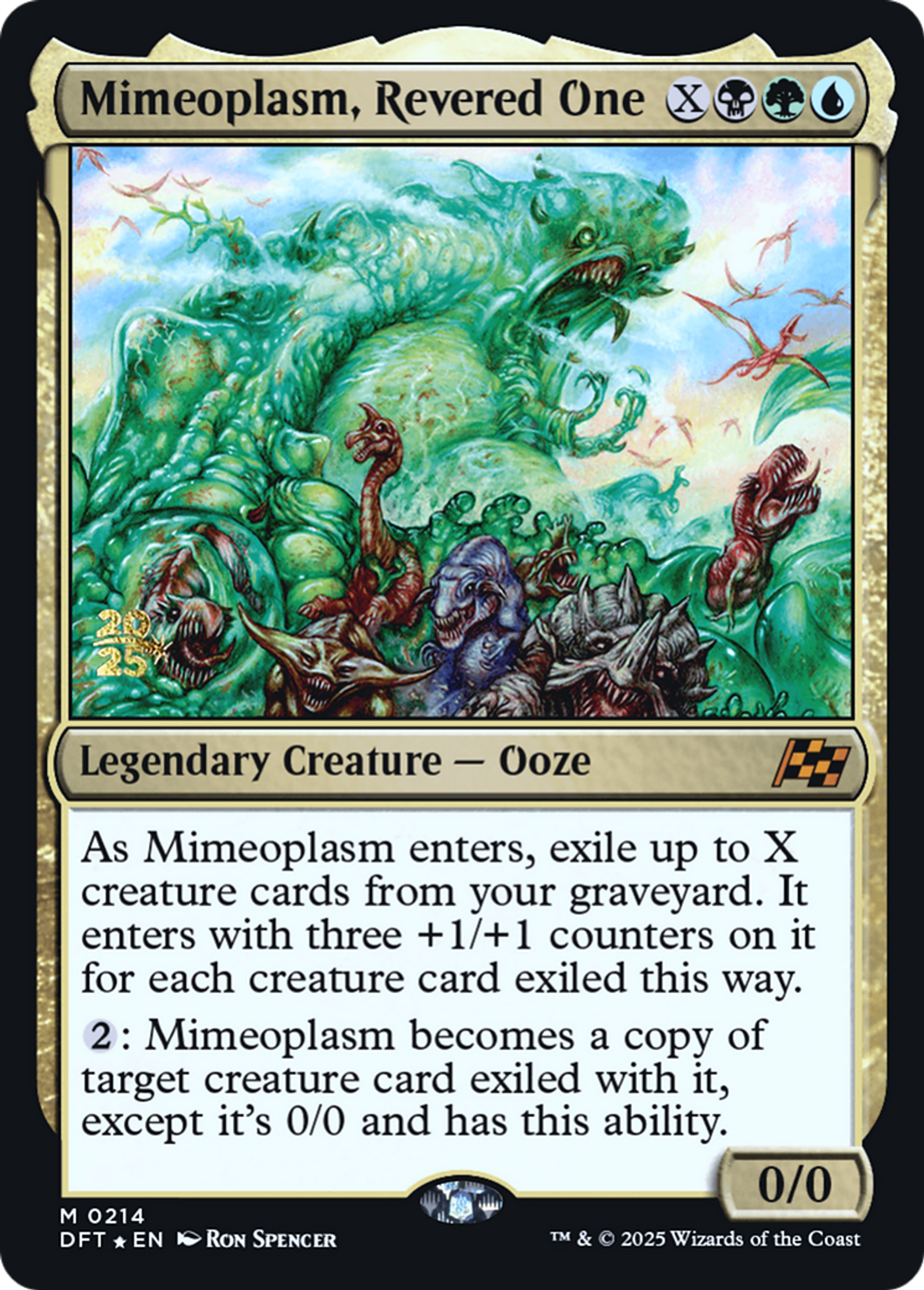 Mimeoplasm, Revered One — Aetherdrift Promos — Magic: The Gathering