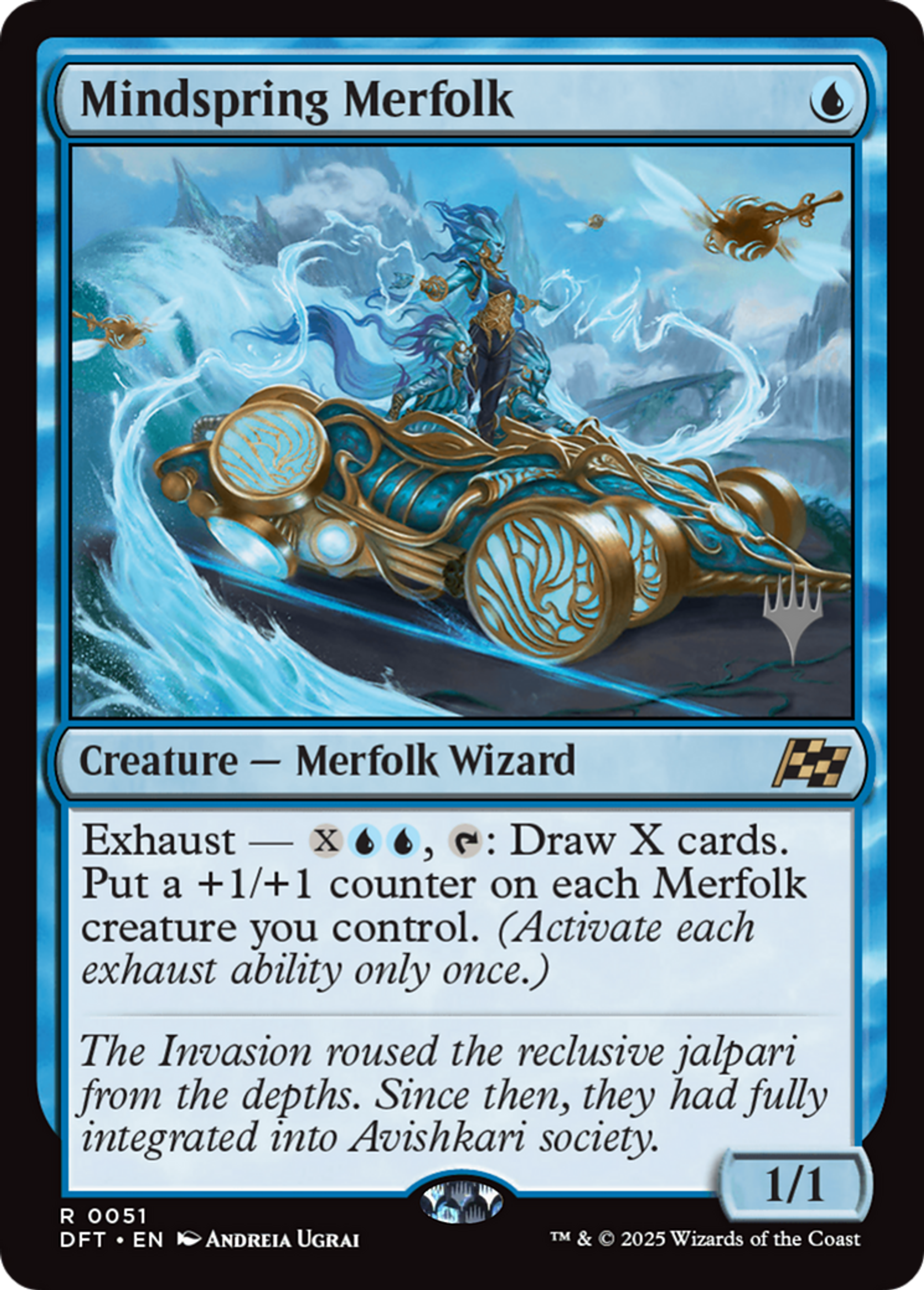 Mindspring Merfolk — Aetherdrift Promos — Magic: The Gathering