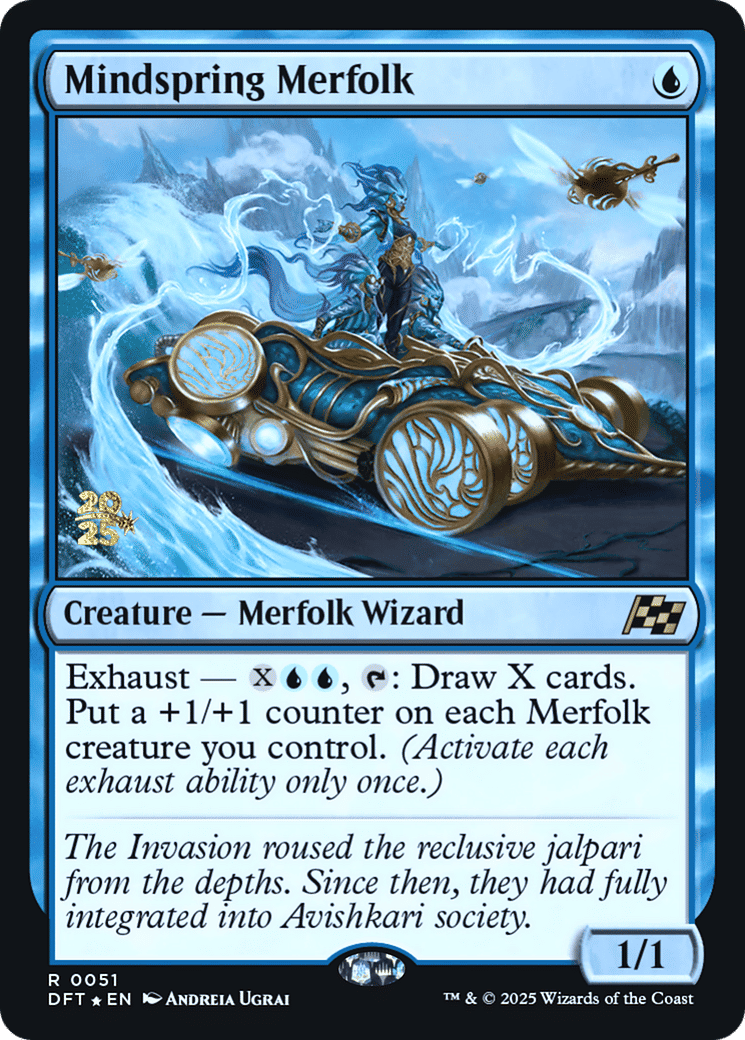 Mindspring Merfolk — Aetherdrift Promos — Magic: The Gathering