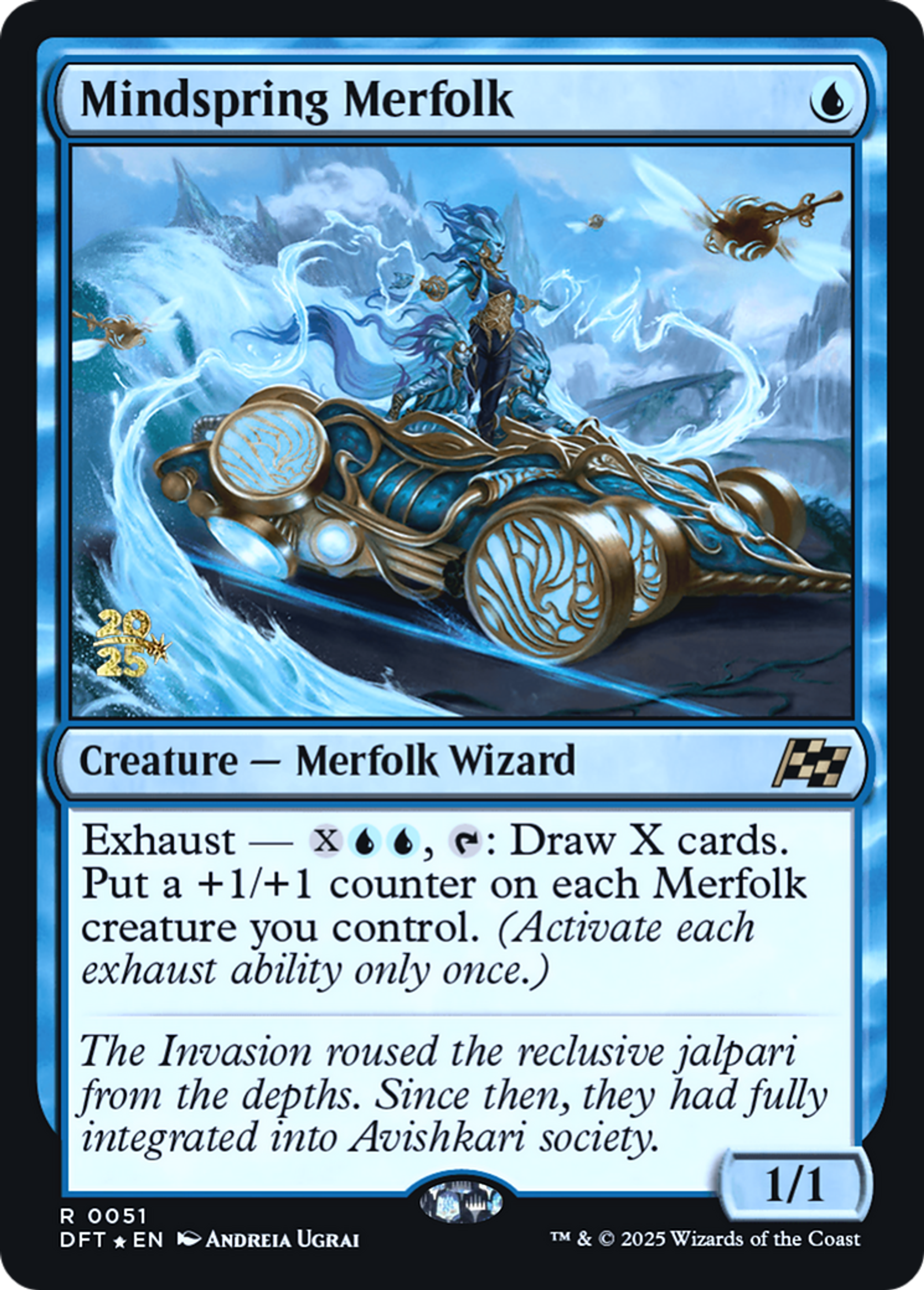 Mindspring Merfolk — Aetherdrift Promos — Magic: The Gathering