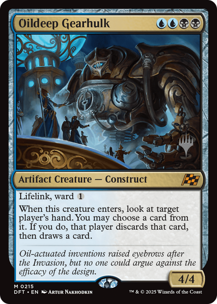 Oildeep Gearhulk — Aetherdrift Promos — Magic: The Gathering
