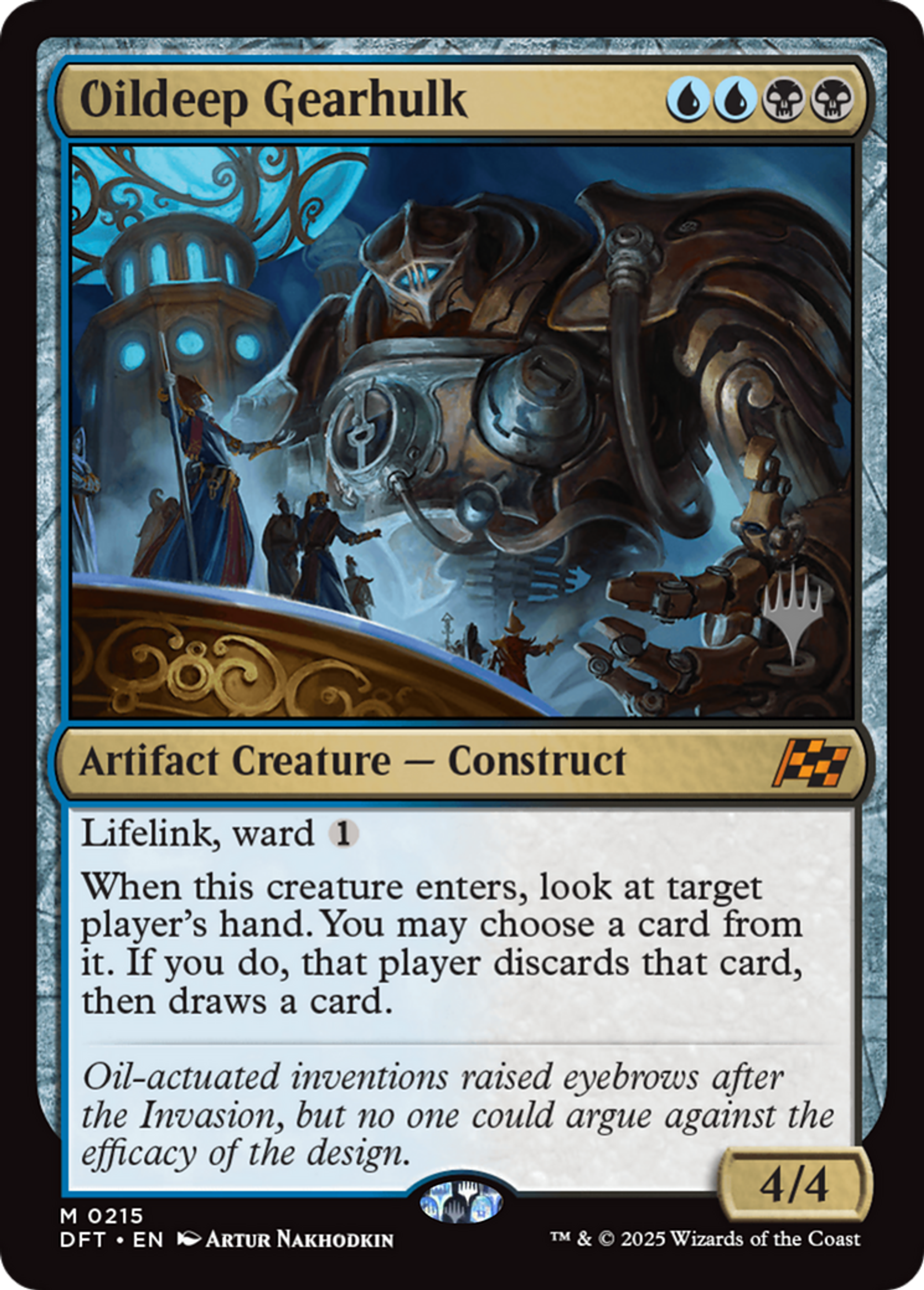 Oildeep Gearhulk — Aetherdrift Promos — Magic: The Gathering