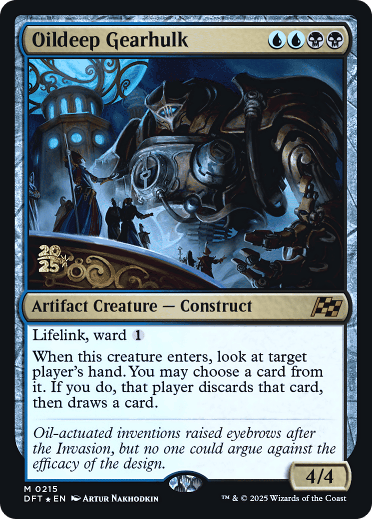 Oildeep Gearhulk — Aetherdrift Promos — Magic: The Gathering