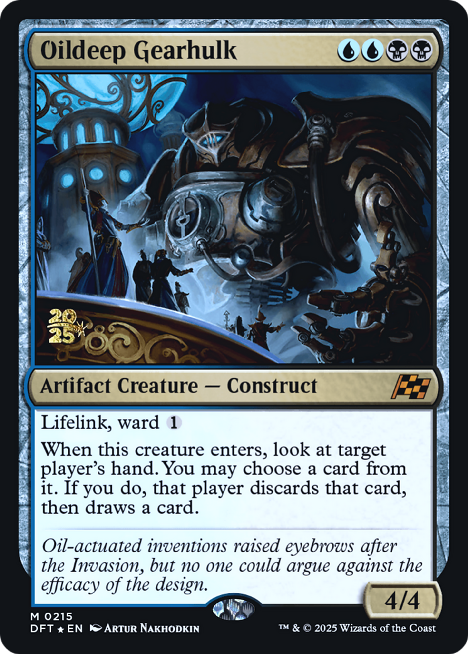 Oildeep Gearhulk — Aetherdrift Promos — Magic: The Gathering