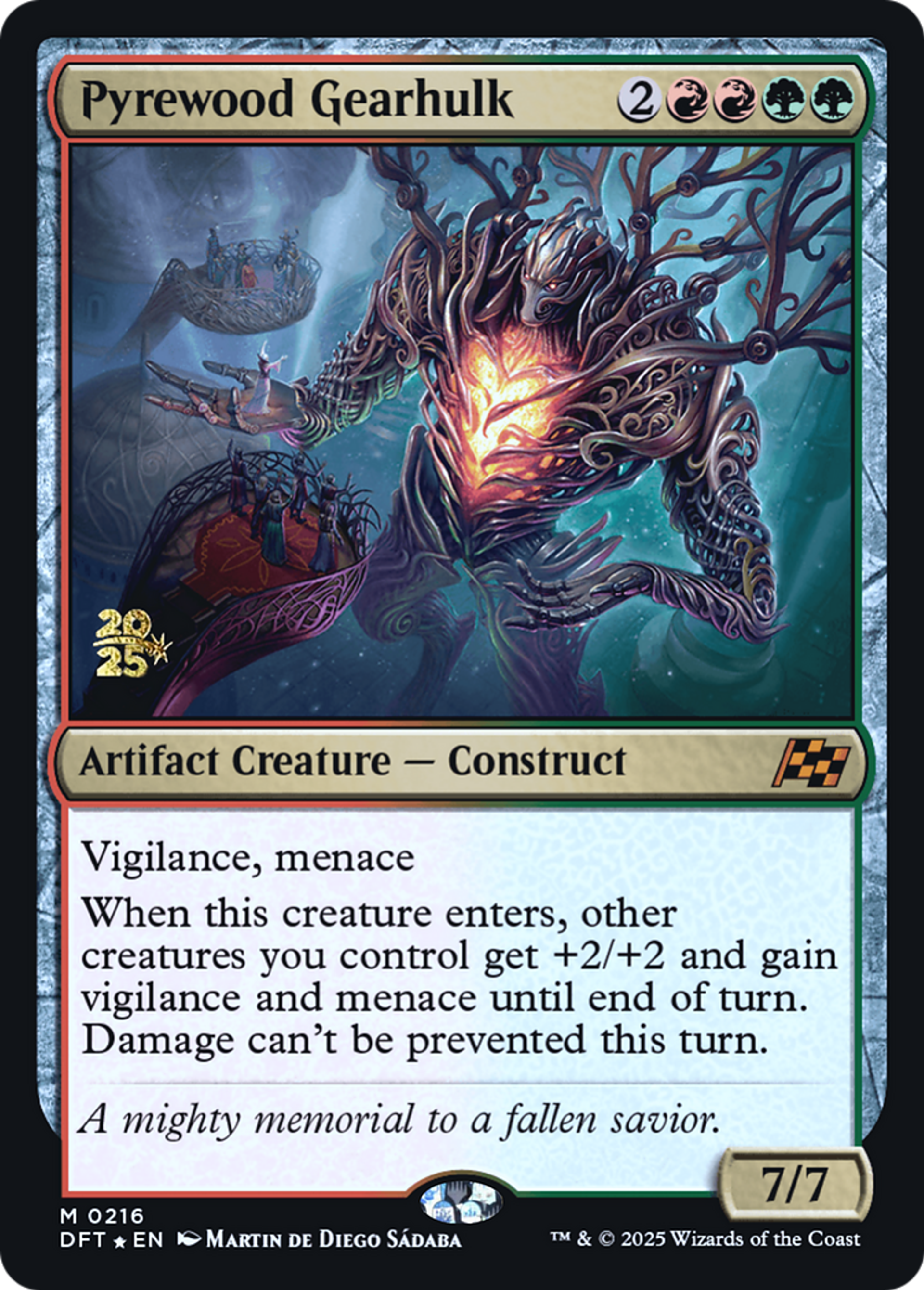 Pyrewood Gearhulk — Aetherdrift Promos — Magic: The Gathering