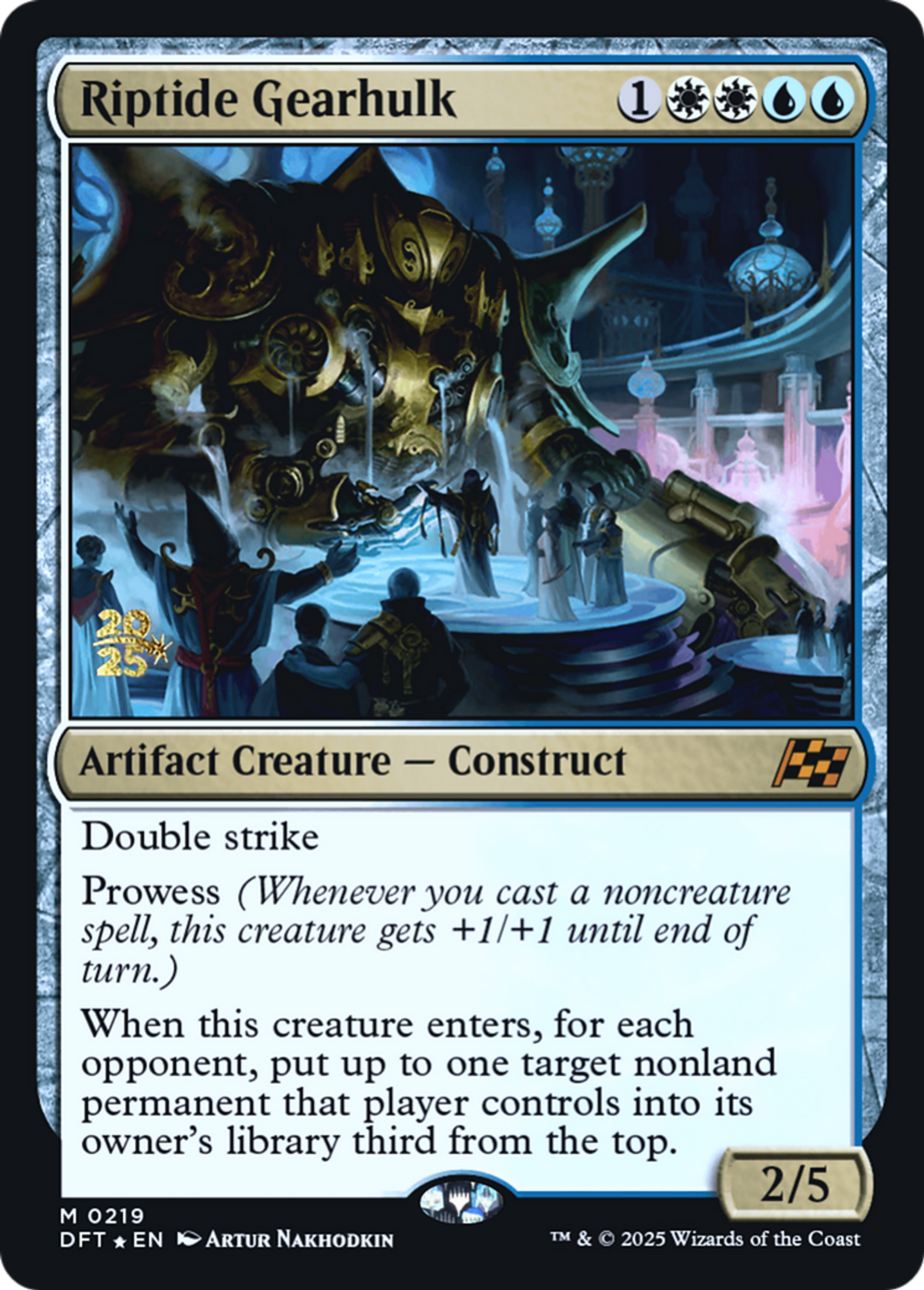 Riptide Gearhulk — Aetherdrift Promos — Magic: The Gathering