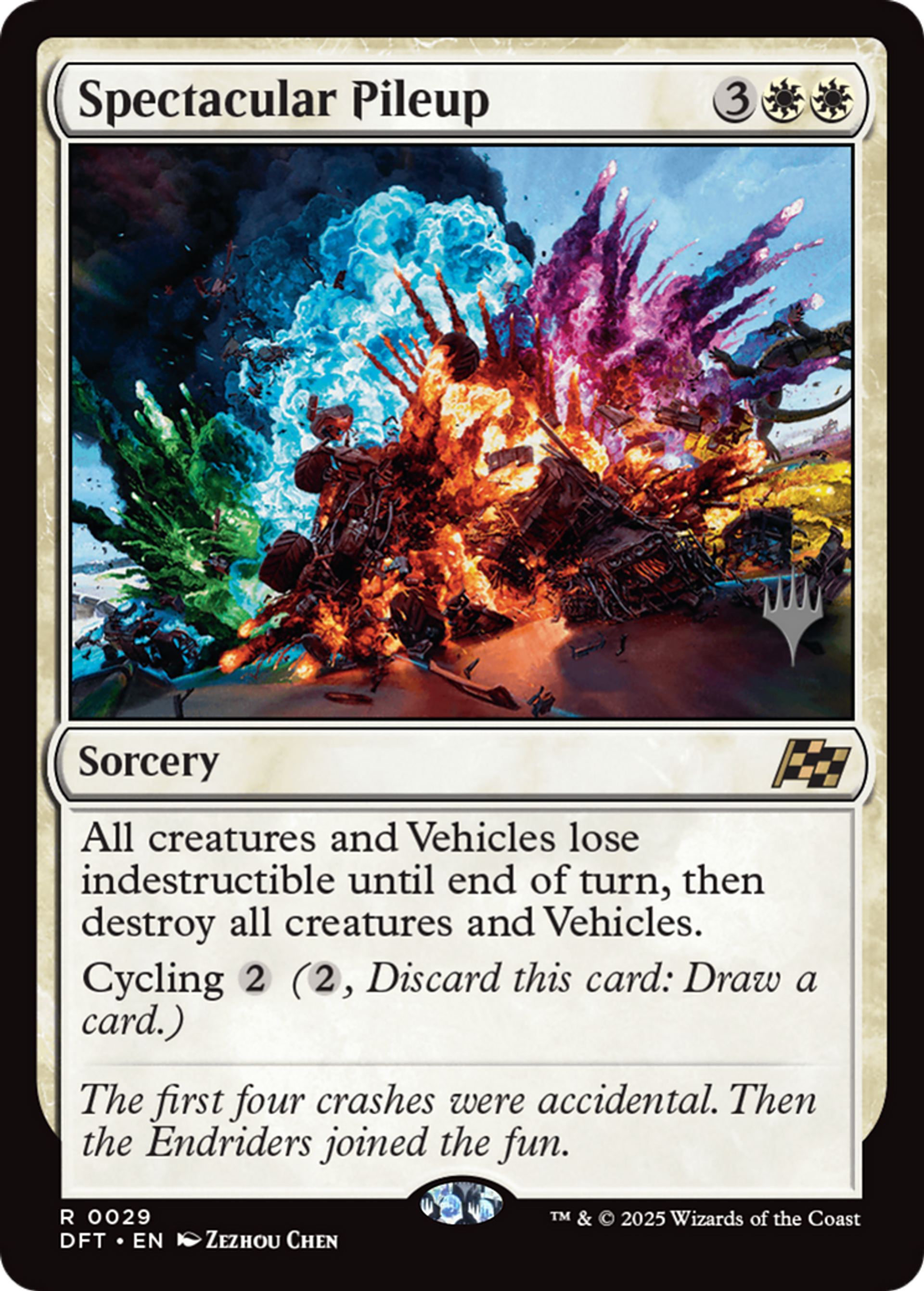 Spectacular Pileup — Aetherdrift Promos — Magic: The Gathering