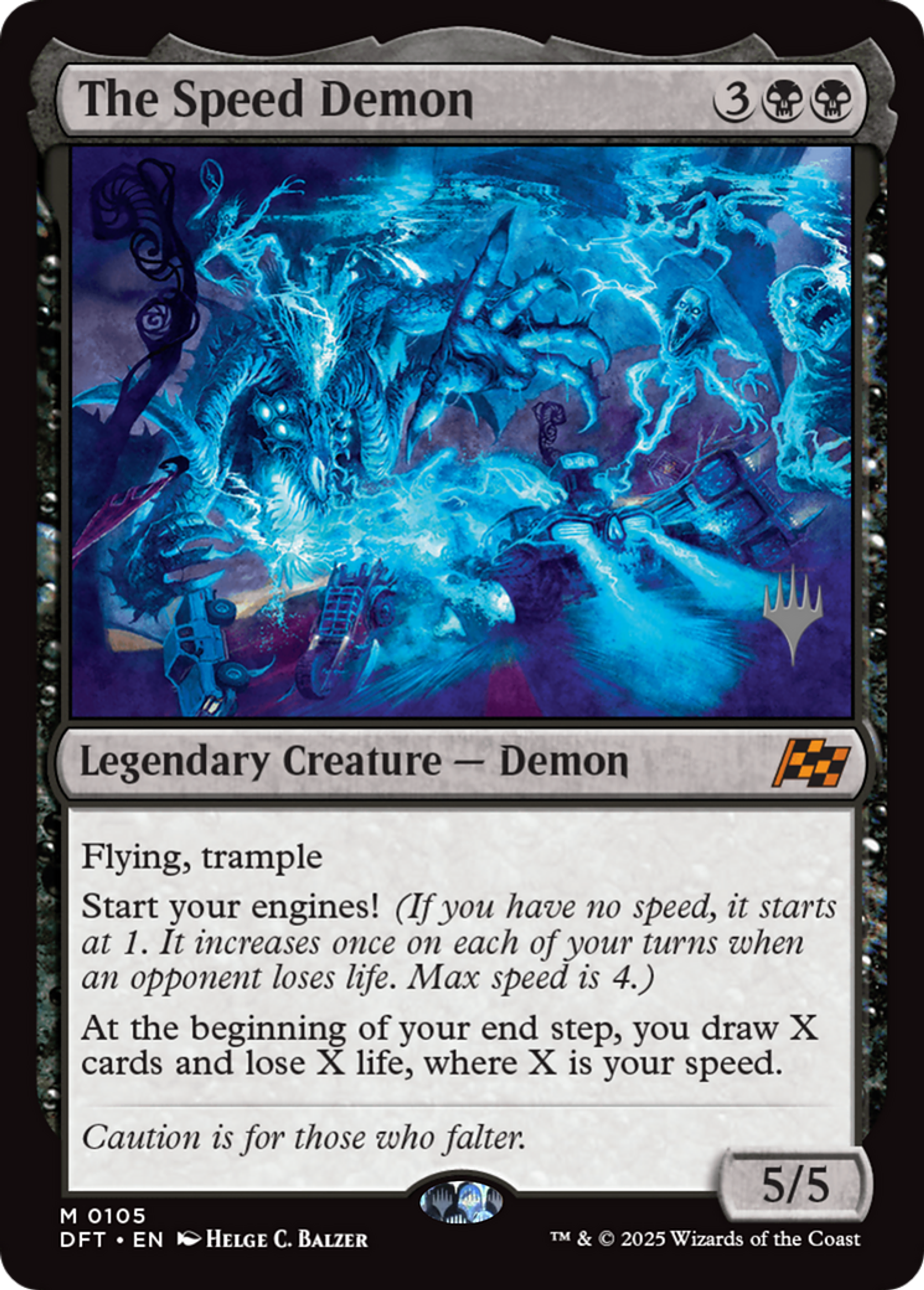 The Speed Demon — Aetherdrift Promos — Magic: The Gathering