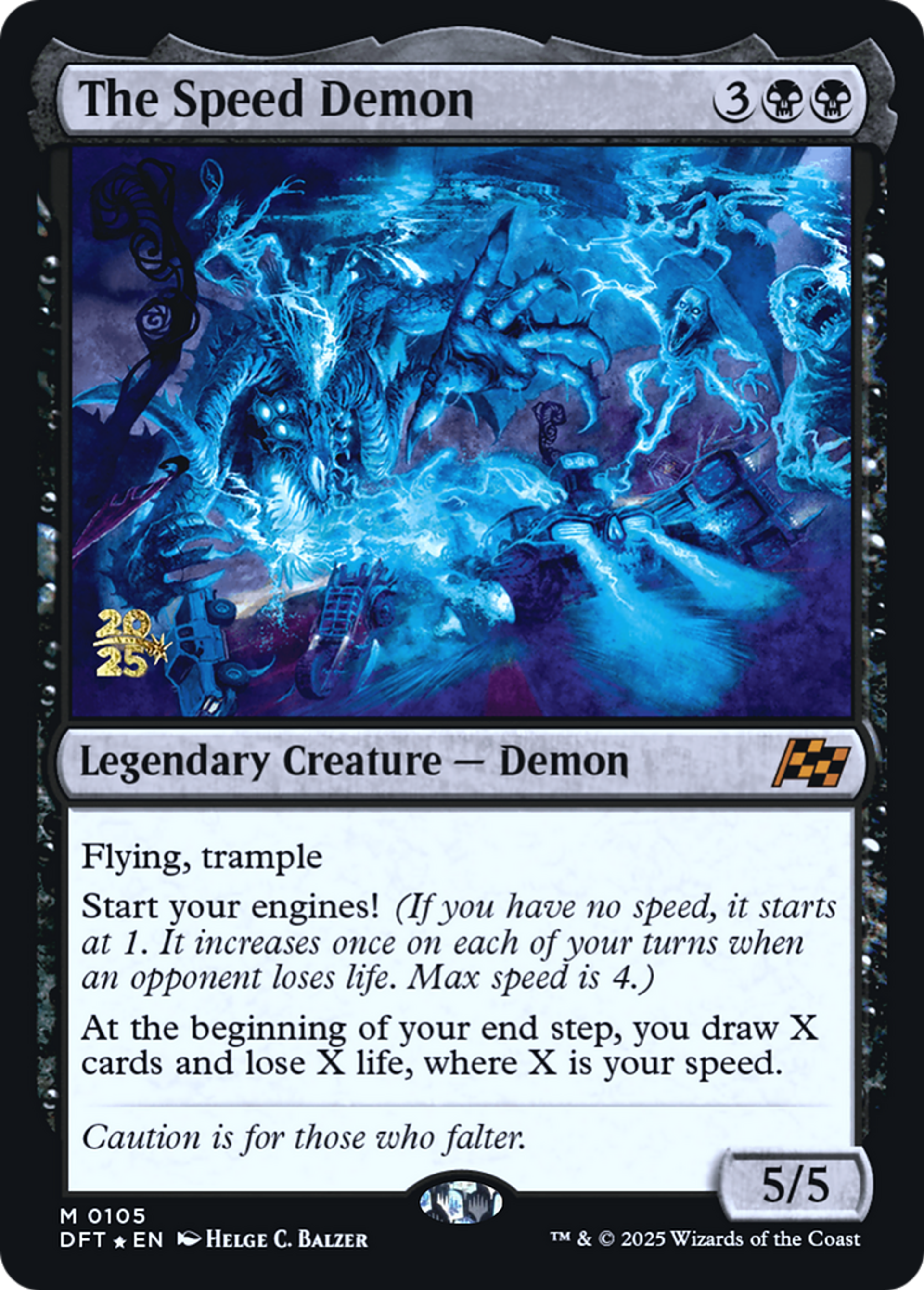 The Speed Demon — Aetherdrift Promos — Magic: The Gathering