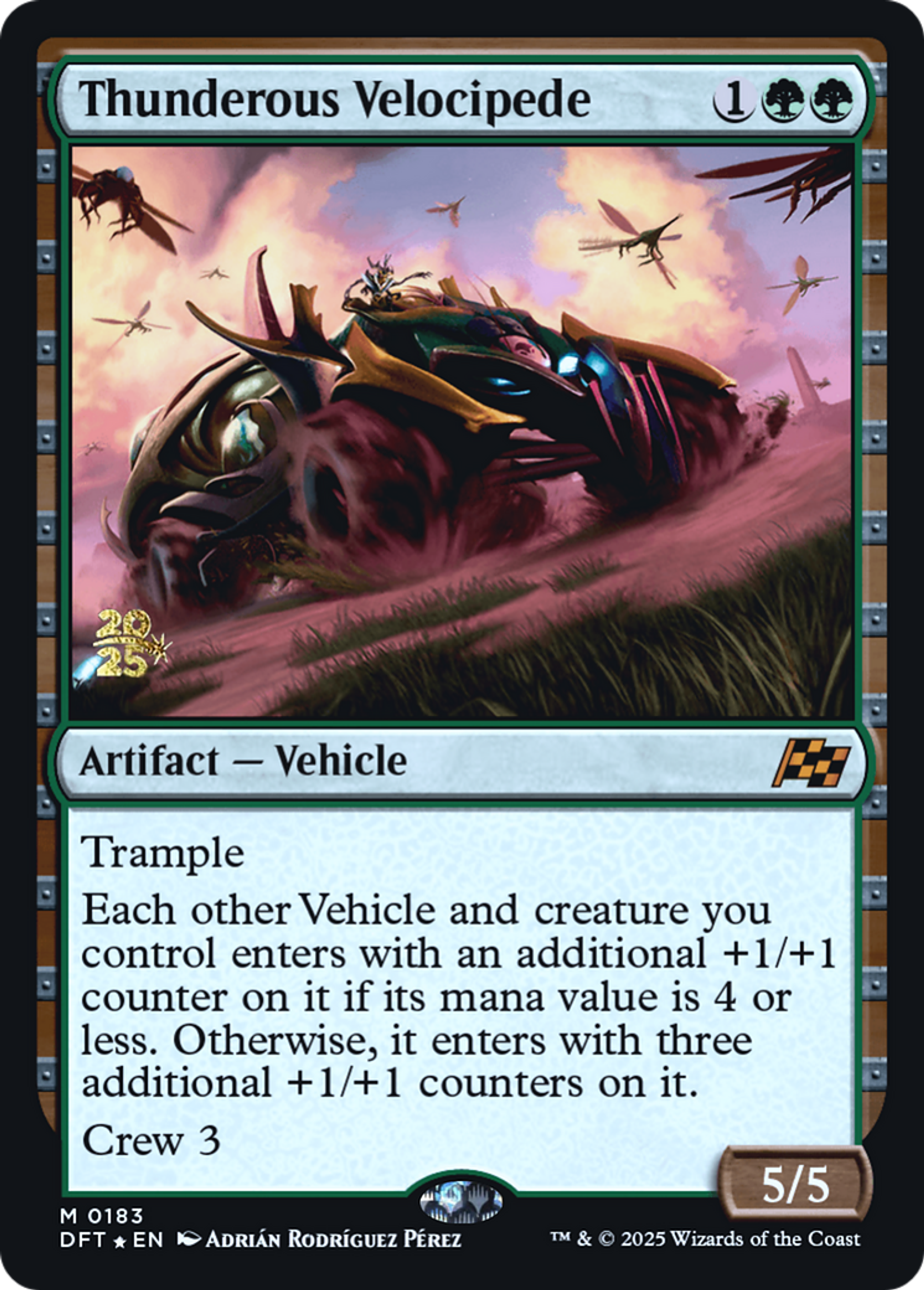 Thunderous Velocipede — Aetherdrift Promos — Magic: The Gathering