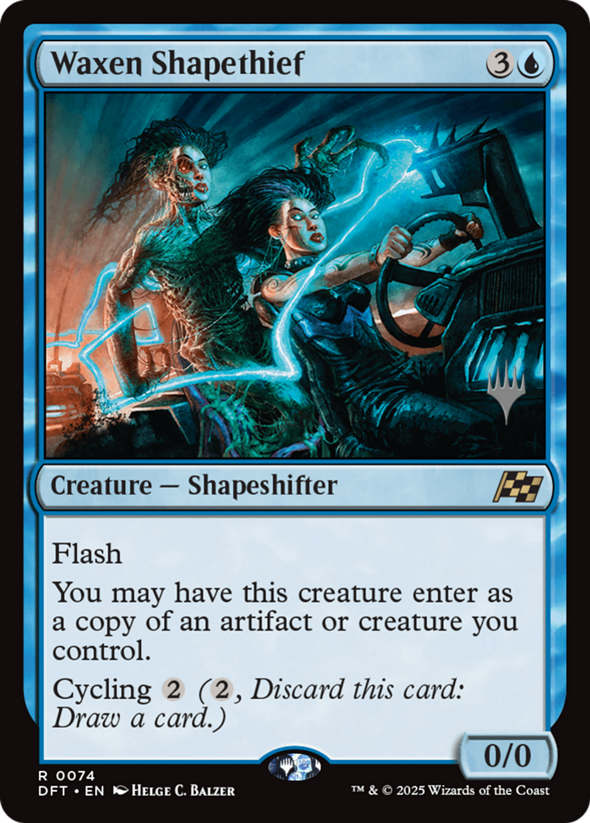 Waxen Shapethief — Aetherdrift Promos — Magic: The Gathering