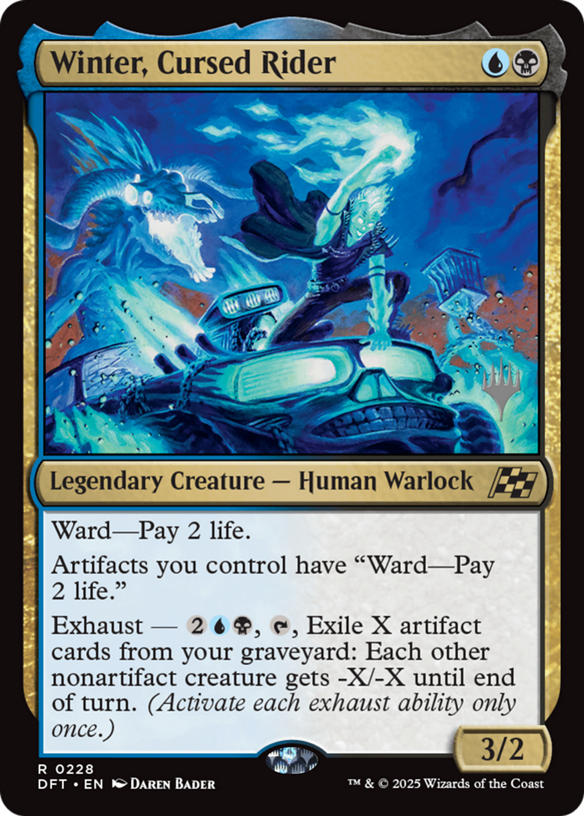 Winter, Cursed Rider — Aetherdrift Promos — Magic: The Gathering