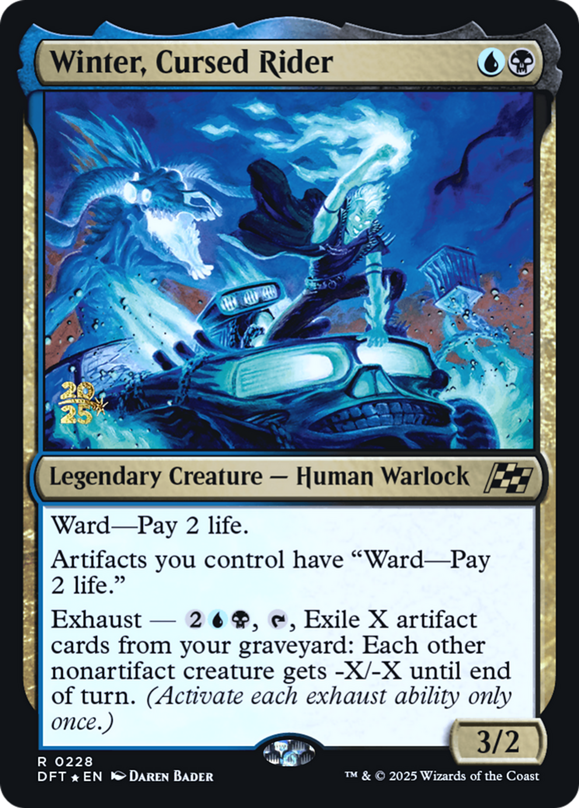 Winter, Cursed Rider — Aetherdrift Promos — Magic: The Gathering