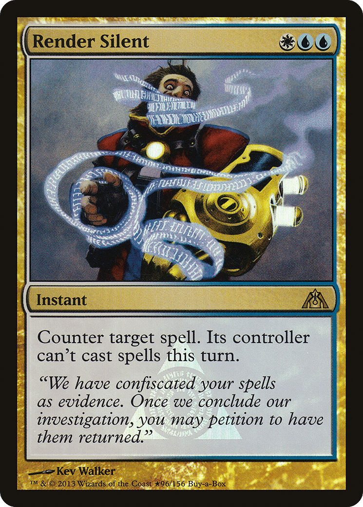 Render Silent — Dragon's Maze Promos — Magic: The Gathering