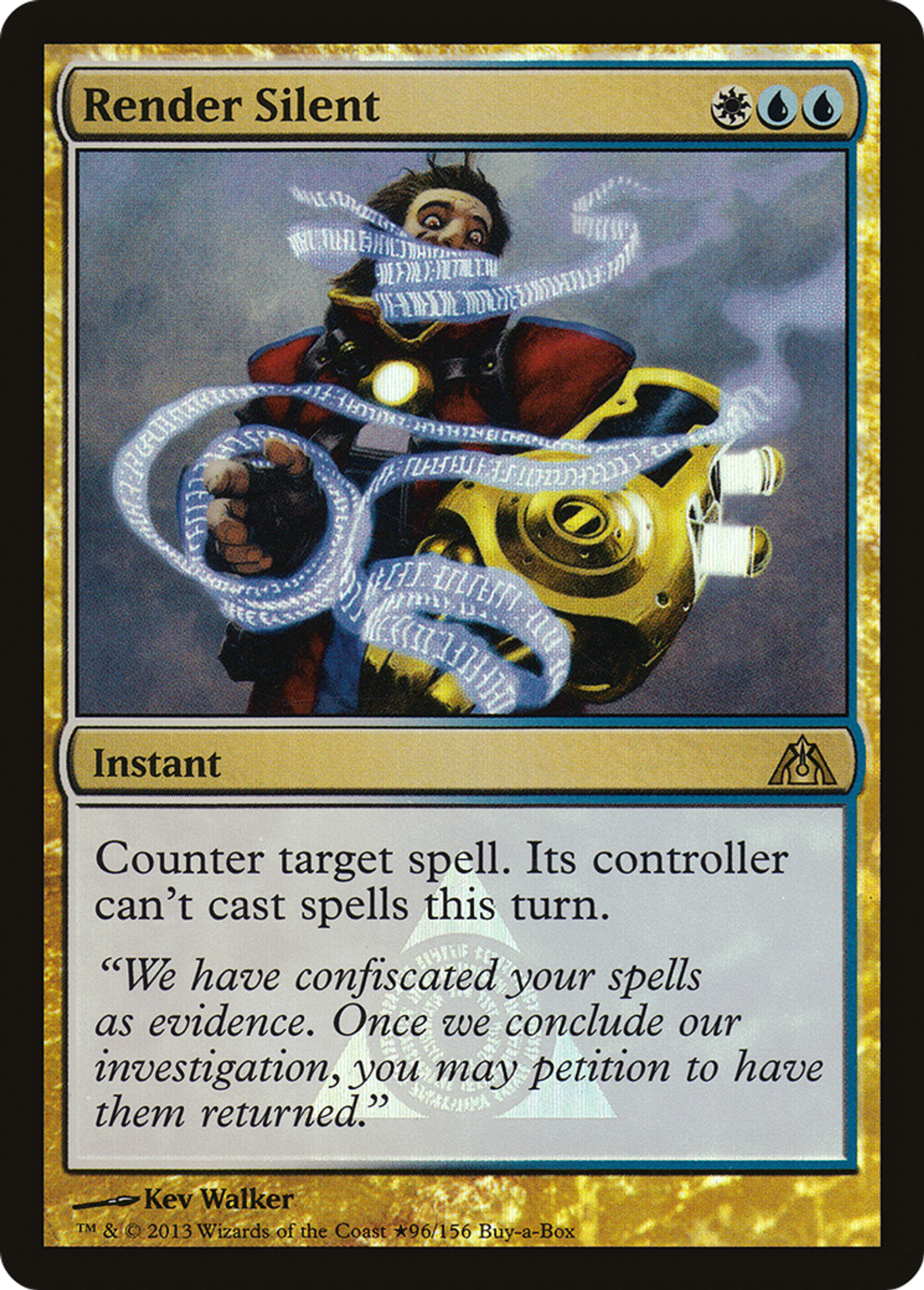 Render Silent — Dragon's Maze Promos — Magic: The Gathering