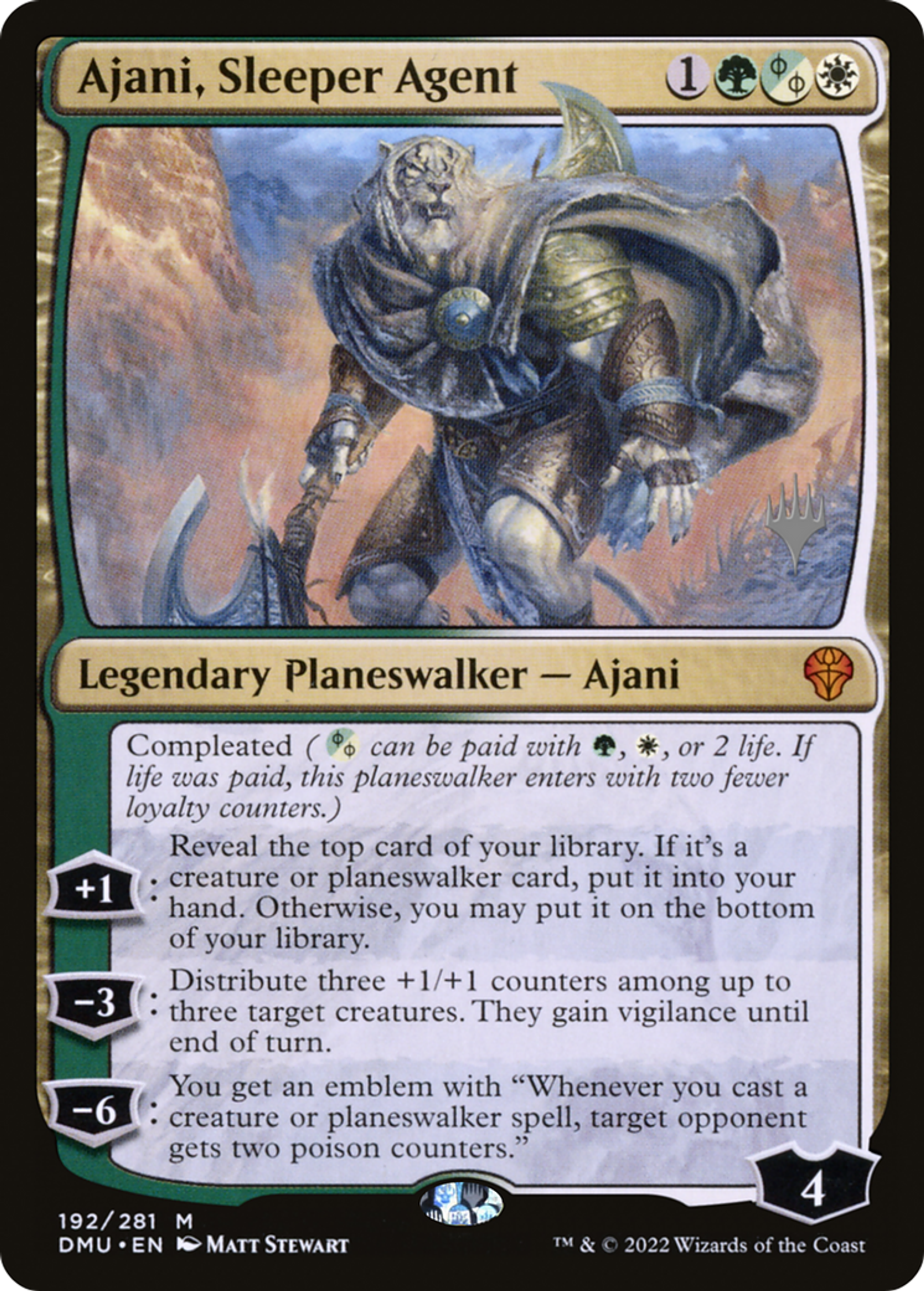 Ajani, Sleeper Agent — Dominaria United Promos — Magic: The Gathering
