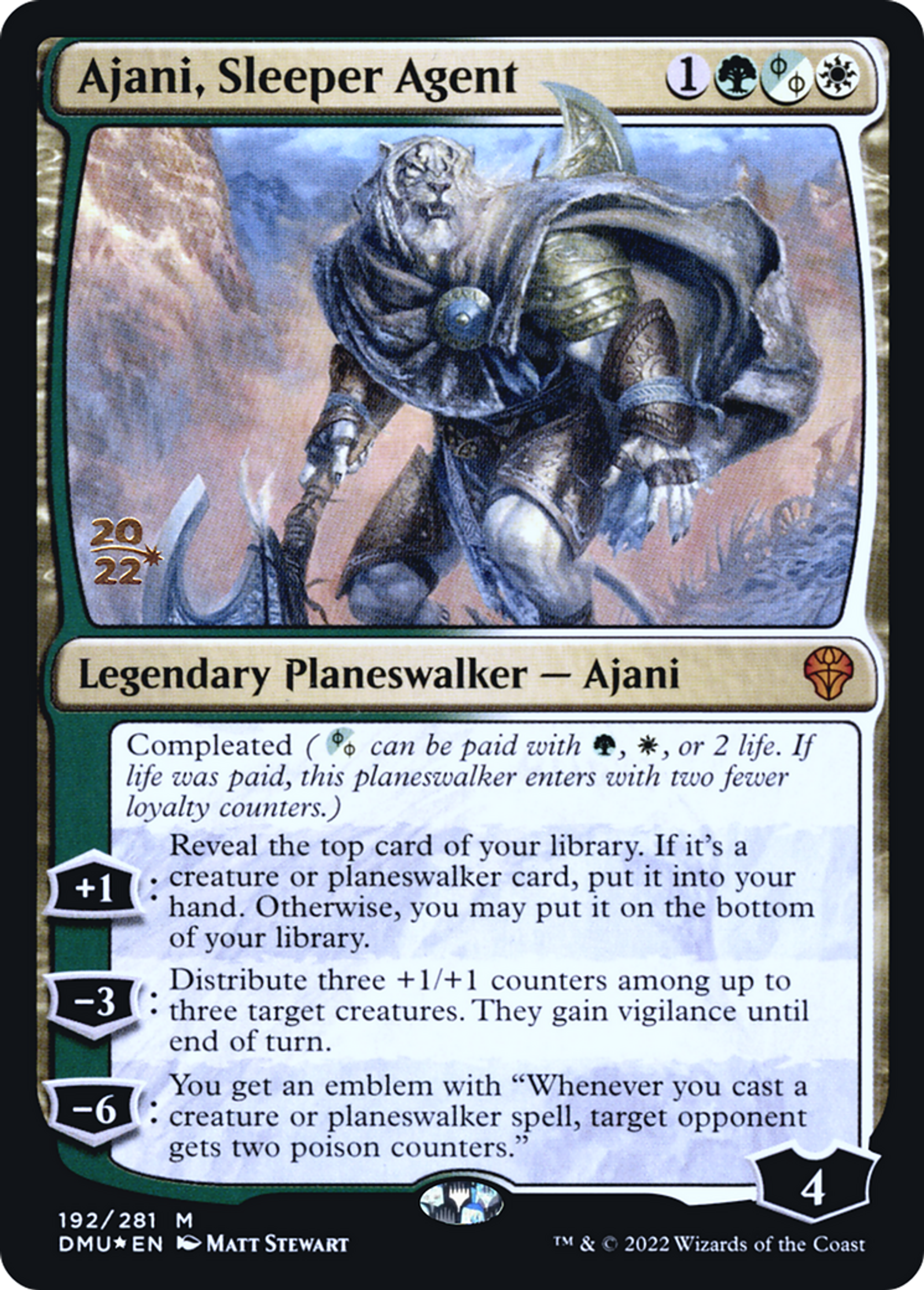 Ajani, Sleeper Agent — Dominaria United Promos — Magic: The Gathering