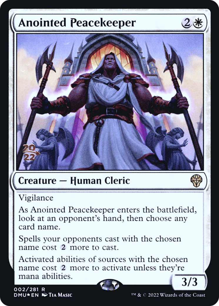 Anointed Peacekeeper — Dominaria United Promos — Magic: The Gathering