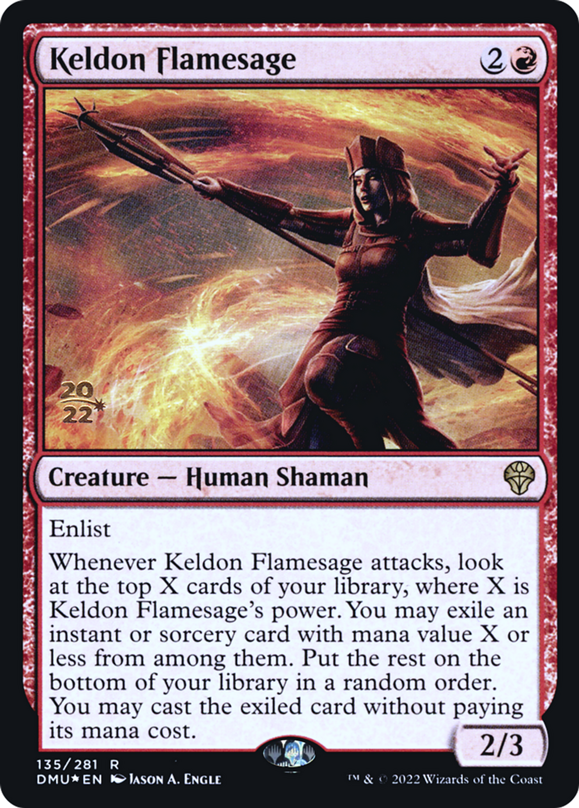 Sage des flammes kelde — Dominaria United Promos — Magic: The Gathering